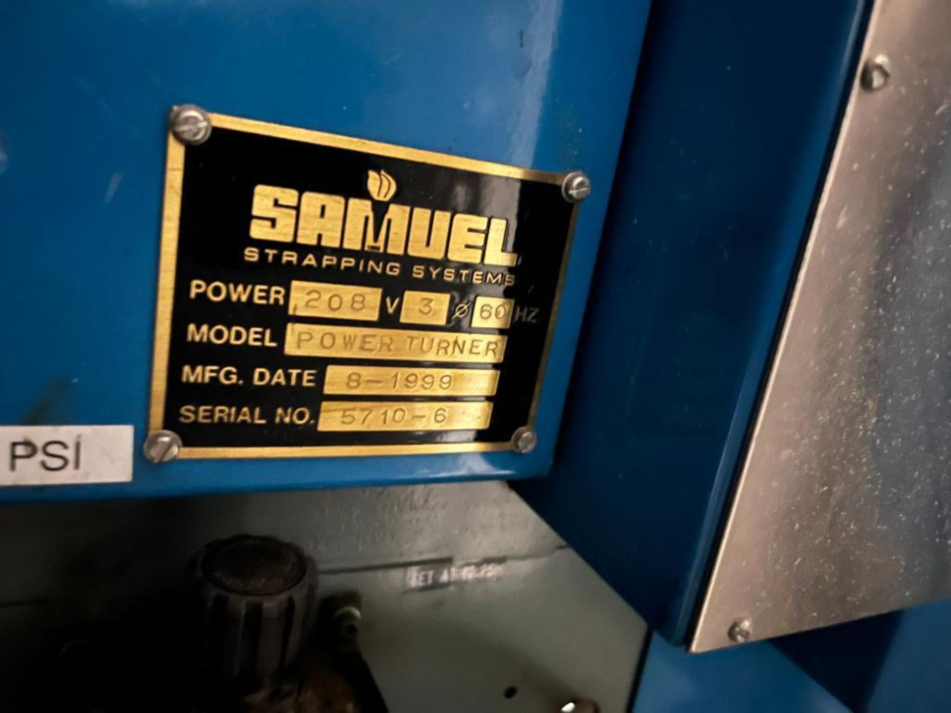 Samuel Strapping Systems Power Turner, S/N 5710-6 (1999) - Image 3 of 3