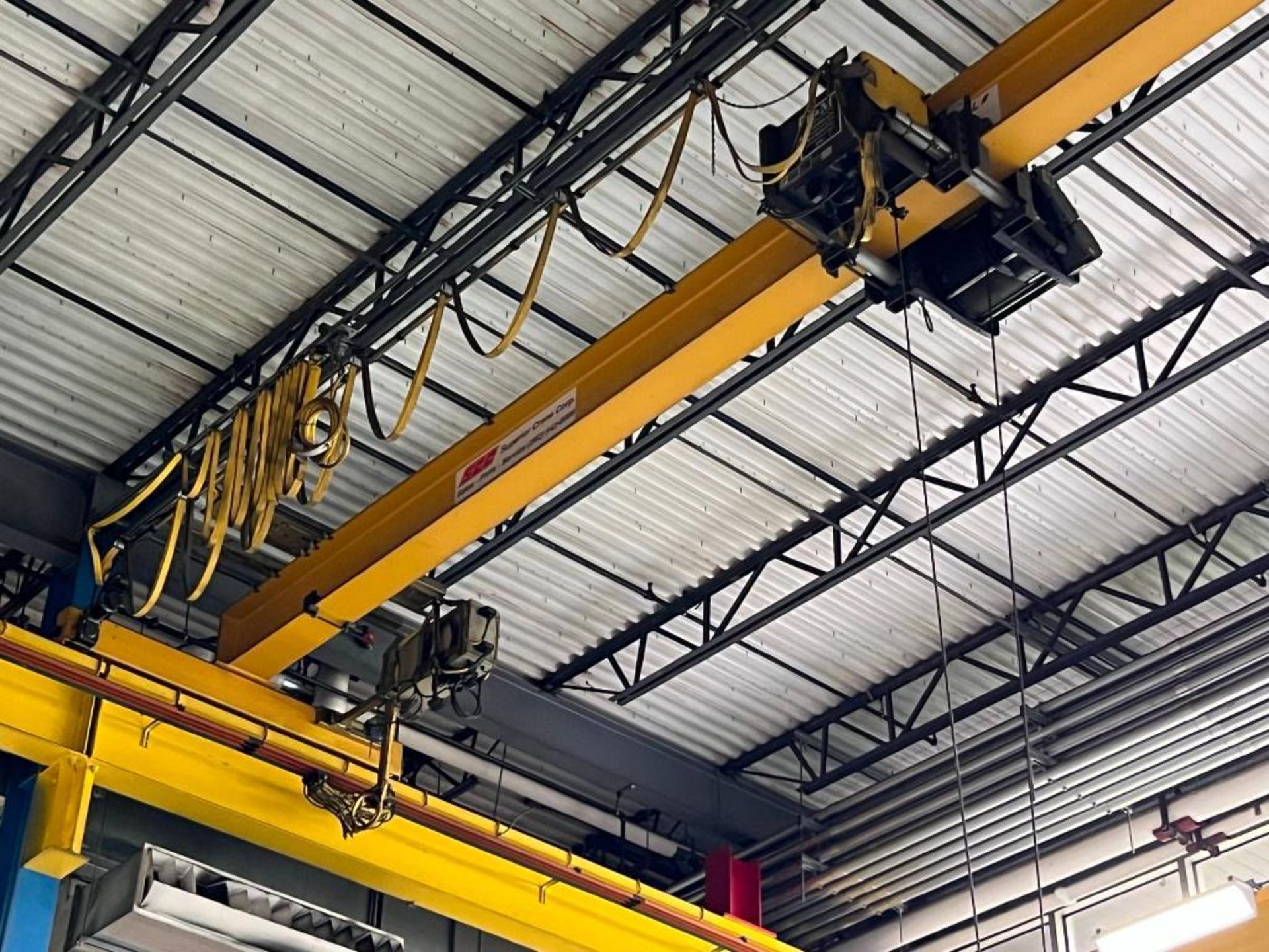 Lot: Superior Crane Corp. 5-Ton Bridge Crane and Crane System, Top Running, Single Girder, with R&M - Image 5 of 13