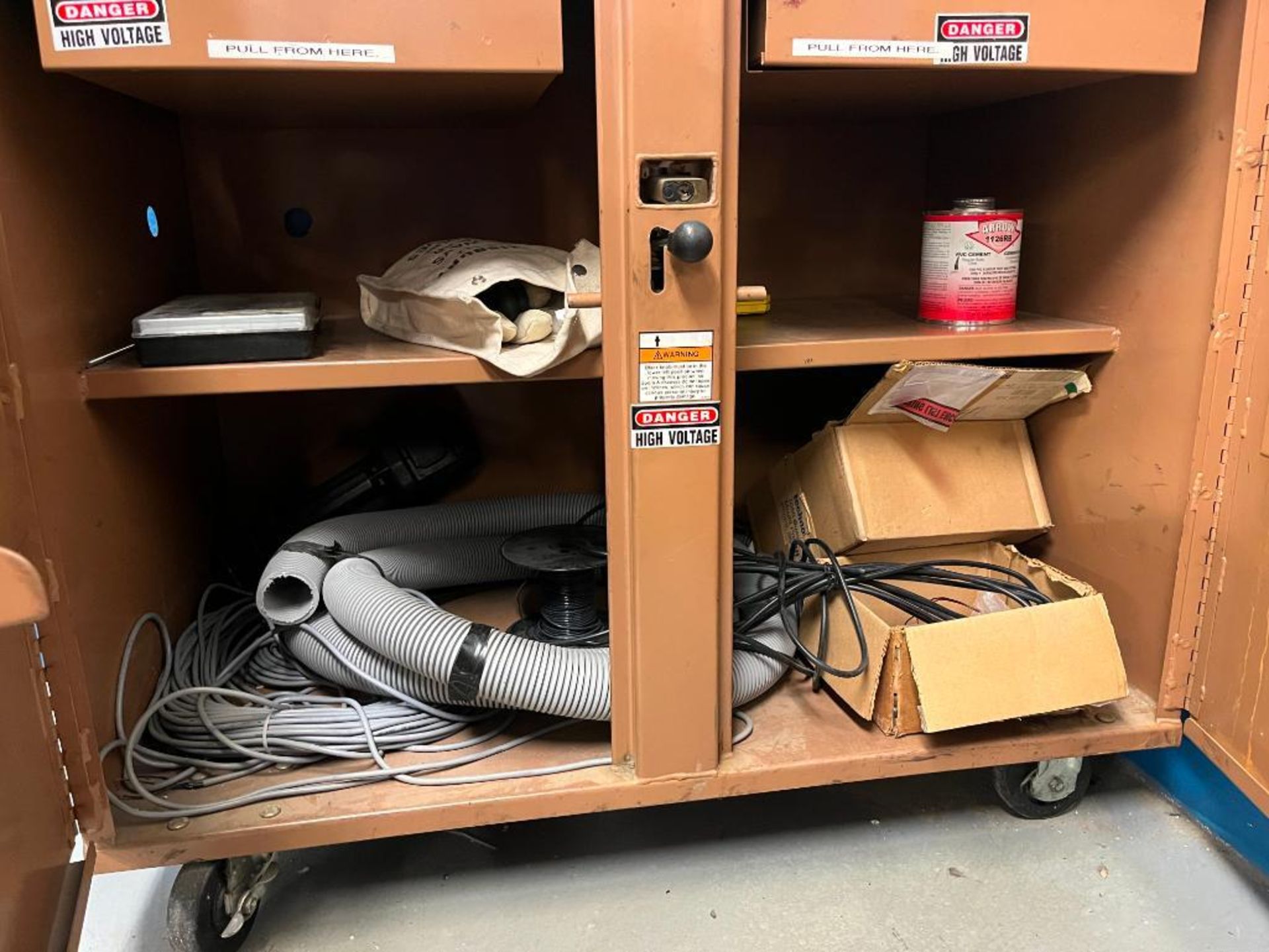Lot: Knack Box, (2) Metal Cabinets, with contents **SUBJECT TO BULK BID --THE GREATER OF THE CLOSING - Image 2 of 4