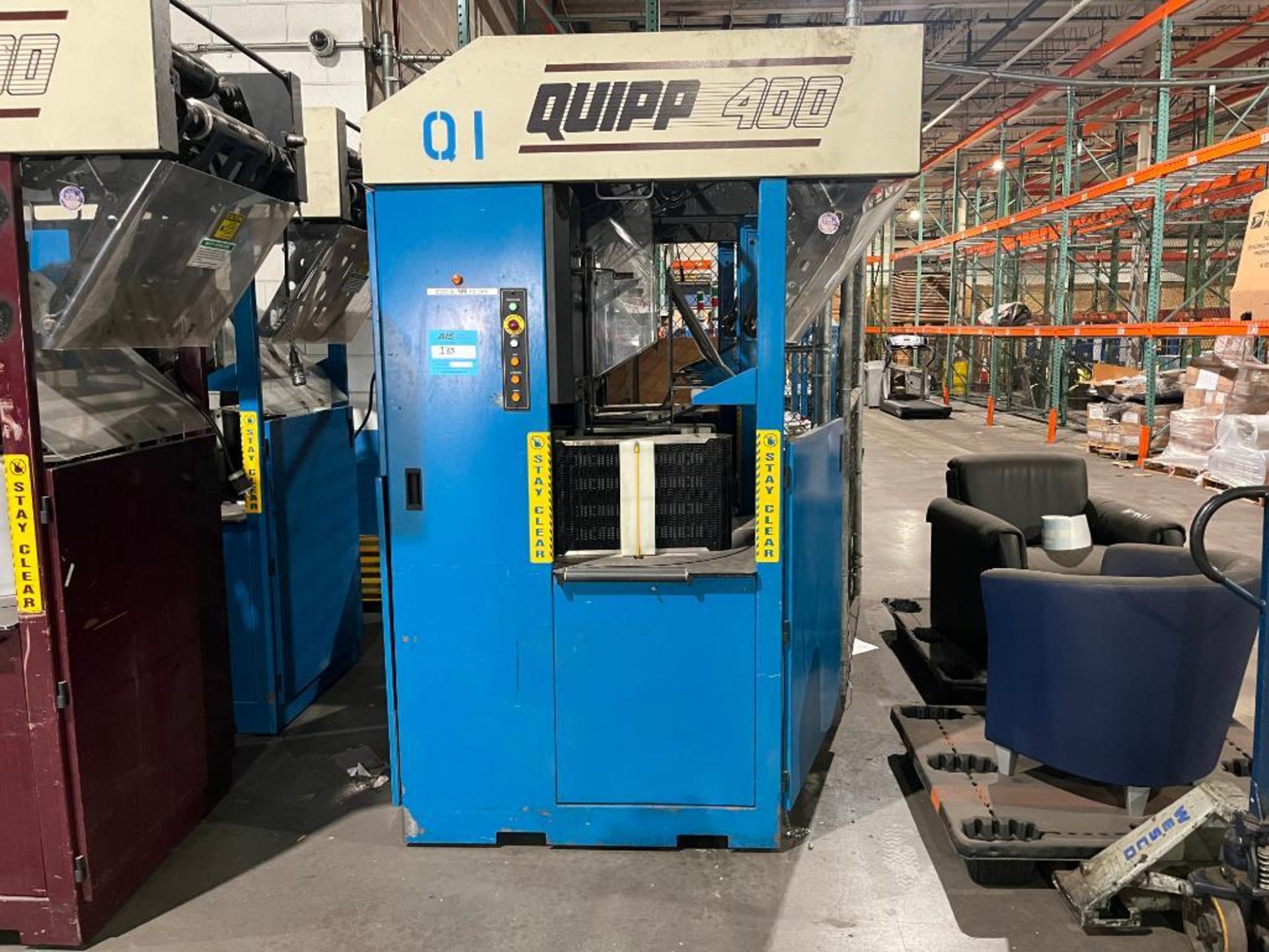 Quipp 400 Narrow Paper Stacker (2010), Needs Repair