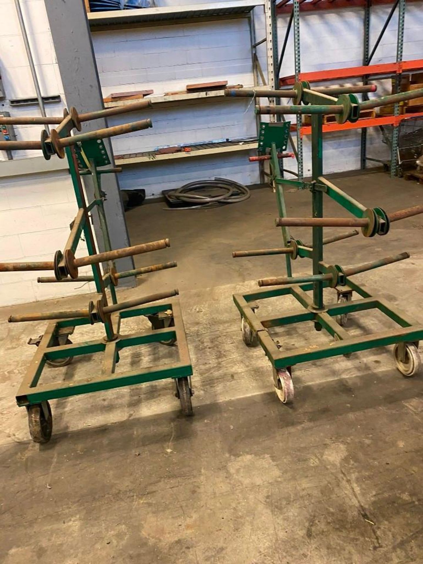 LOT: (3) Pipe Benders on casters and (2) Spoolers on casters - Image 2 of 4