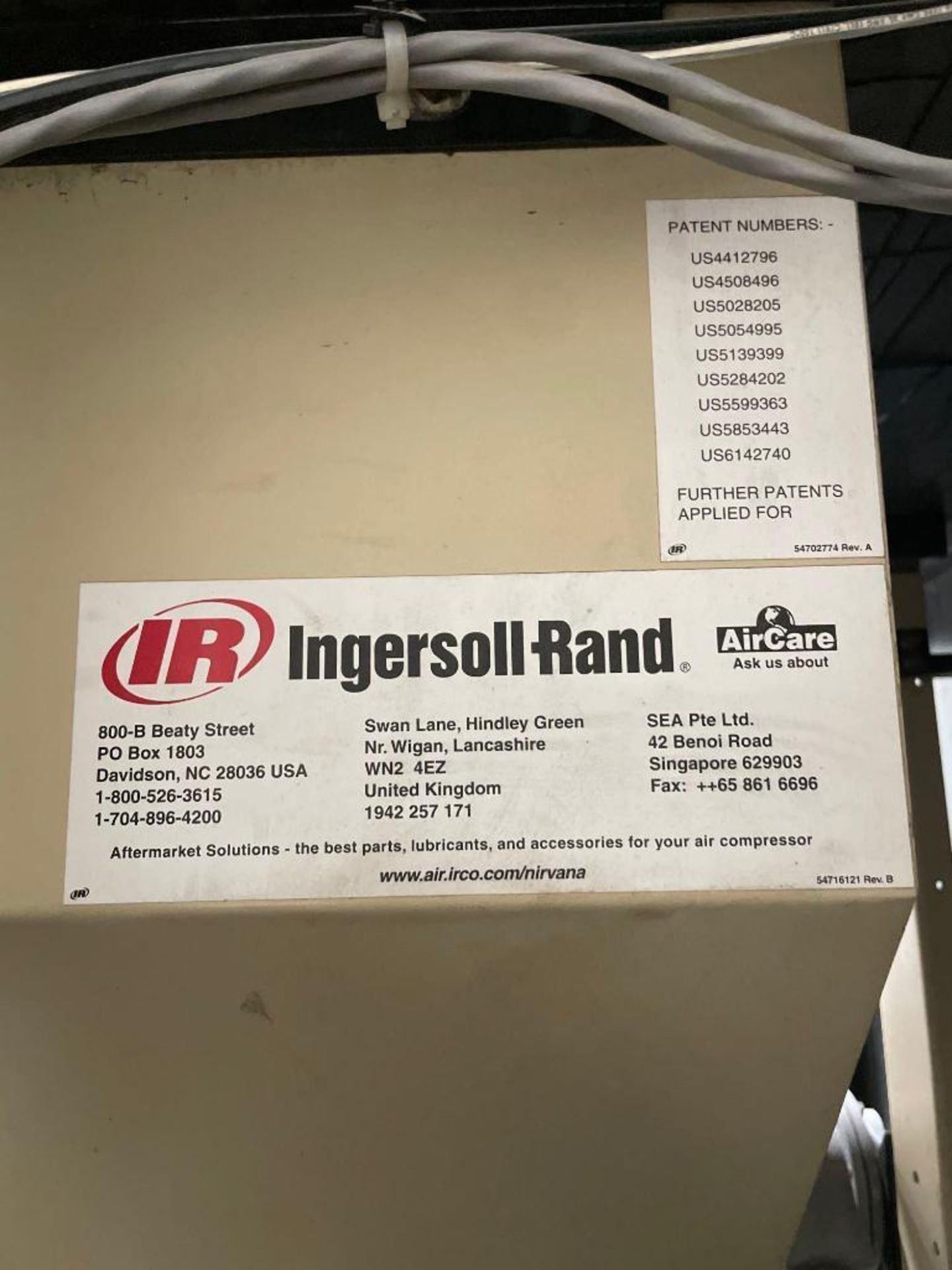 100 HP Ingersoll Rand Rotary Screw Air Compressor, new approx 2013 - Image 12 of 12