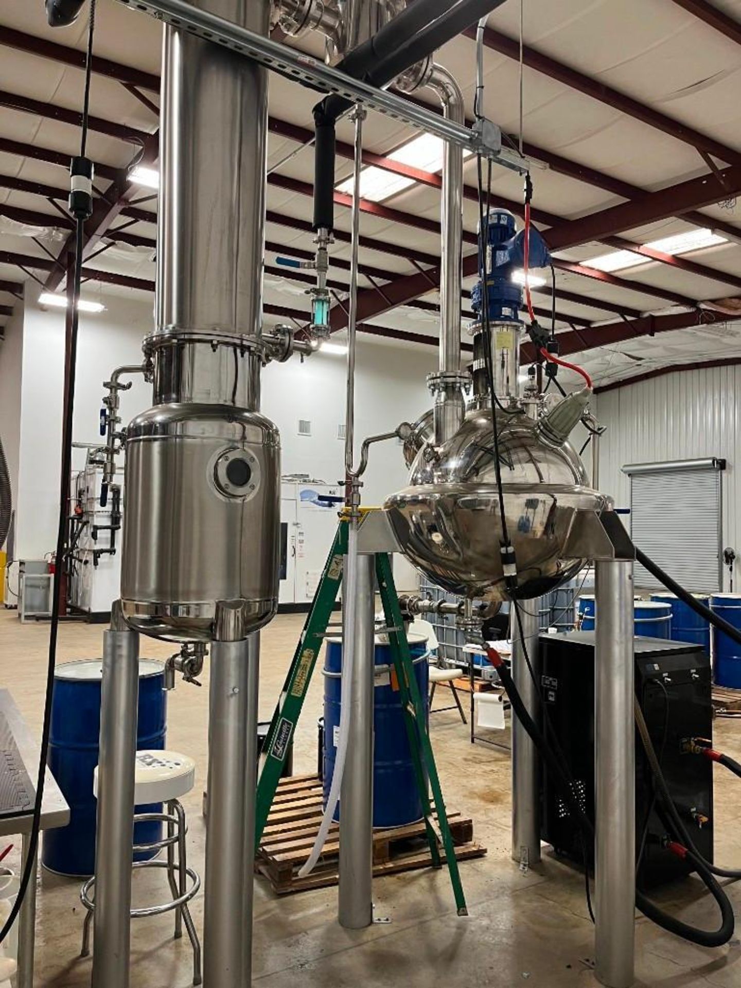 USA Lab Stainless Steel 120L Decarboxylation Sphere with In-line Cold Trap and Condensing Tower with - Image 5 of 10