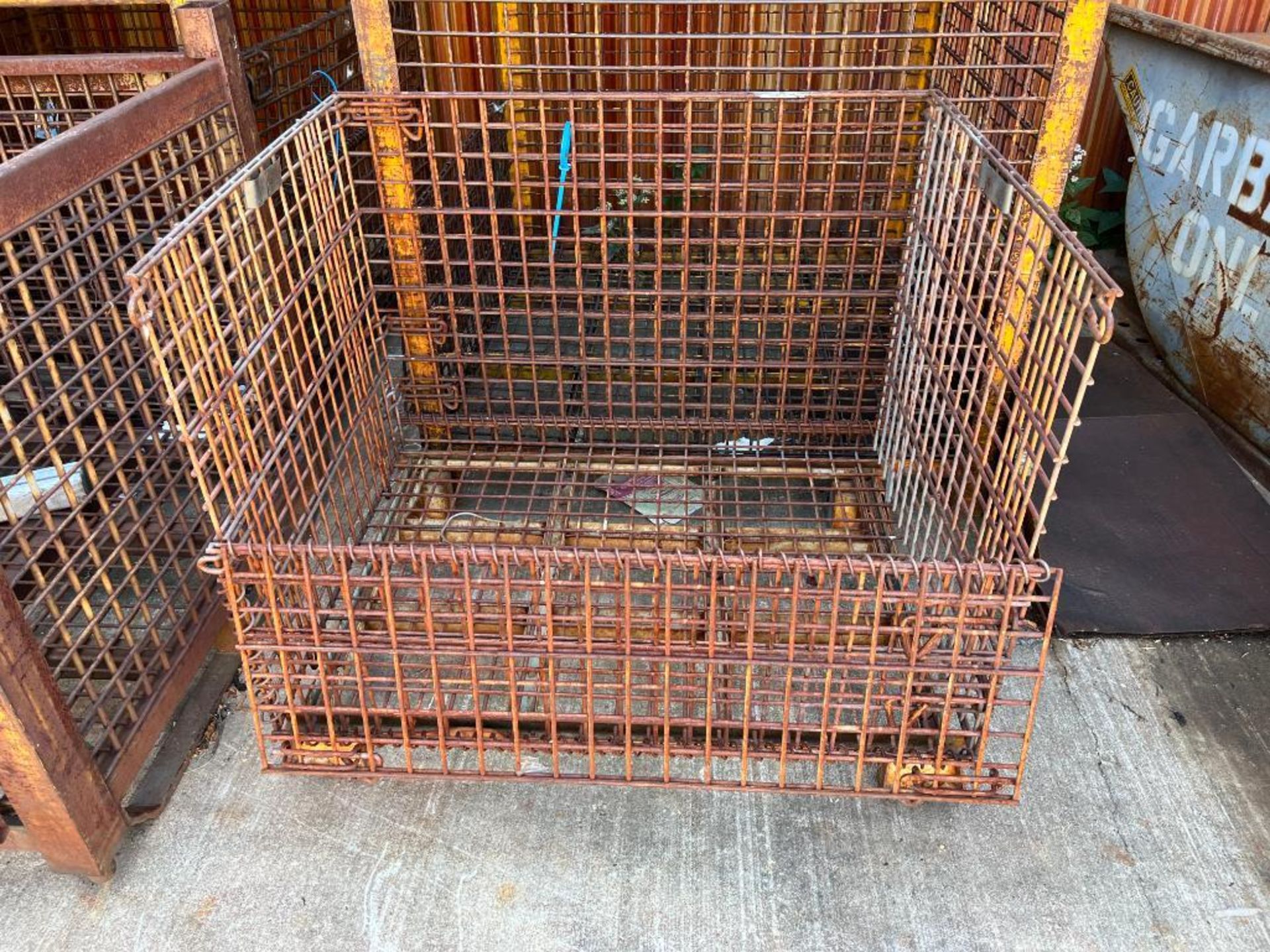 (34) Assorted Stackable Drop Front Wire Baskets. - Image 3 of 3