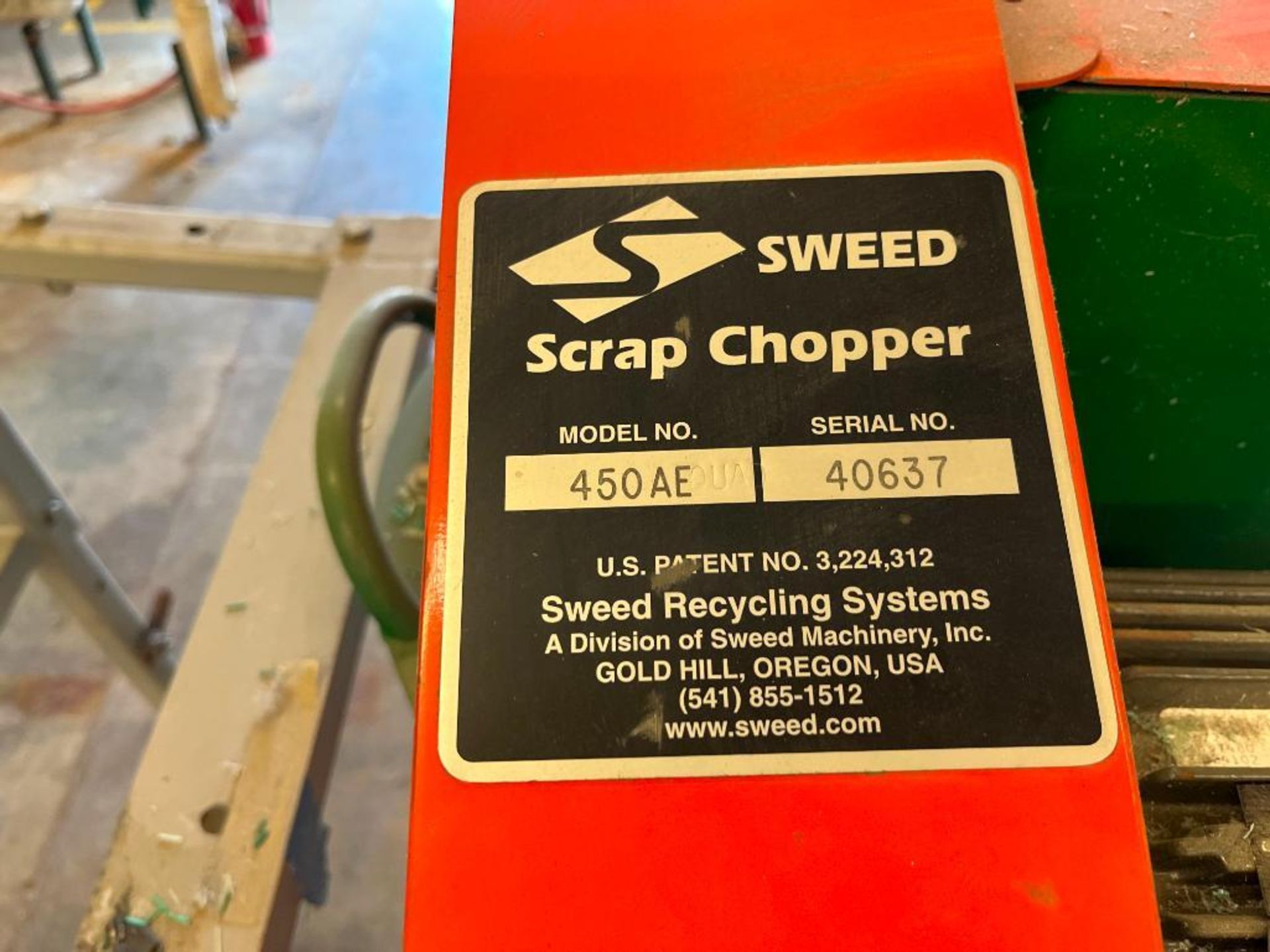 Sweed Machinery Scrap Chopper Mdl. 450AE S/N 40637, Rolling Frame Mounted - Image 6 of 7