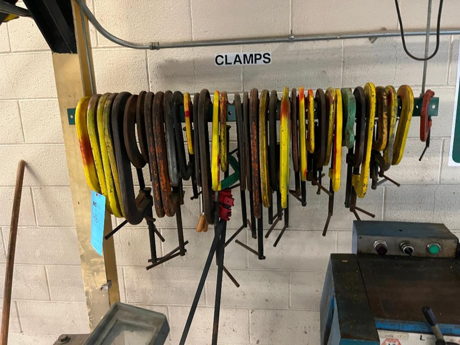 Aprox 35 Assorted C-Clamps and 3 Bar Clamps