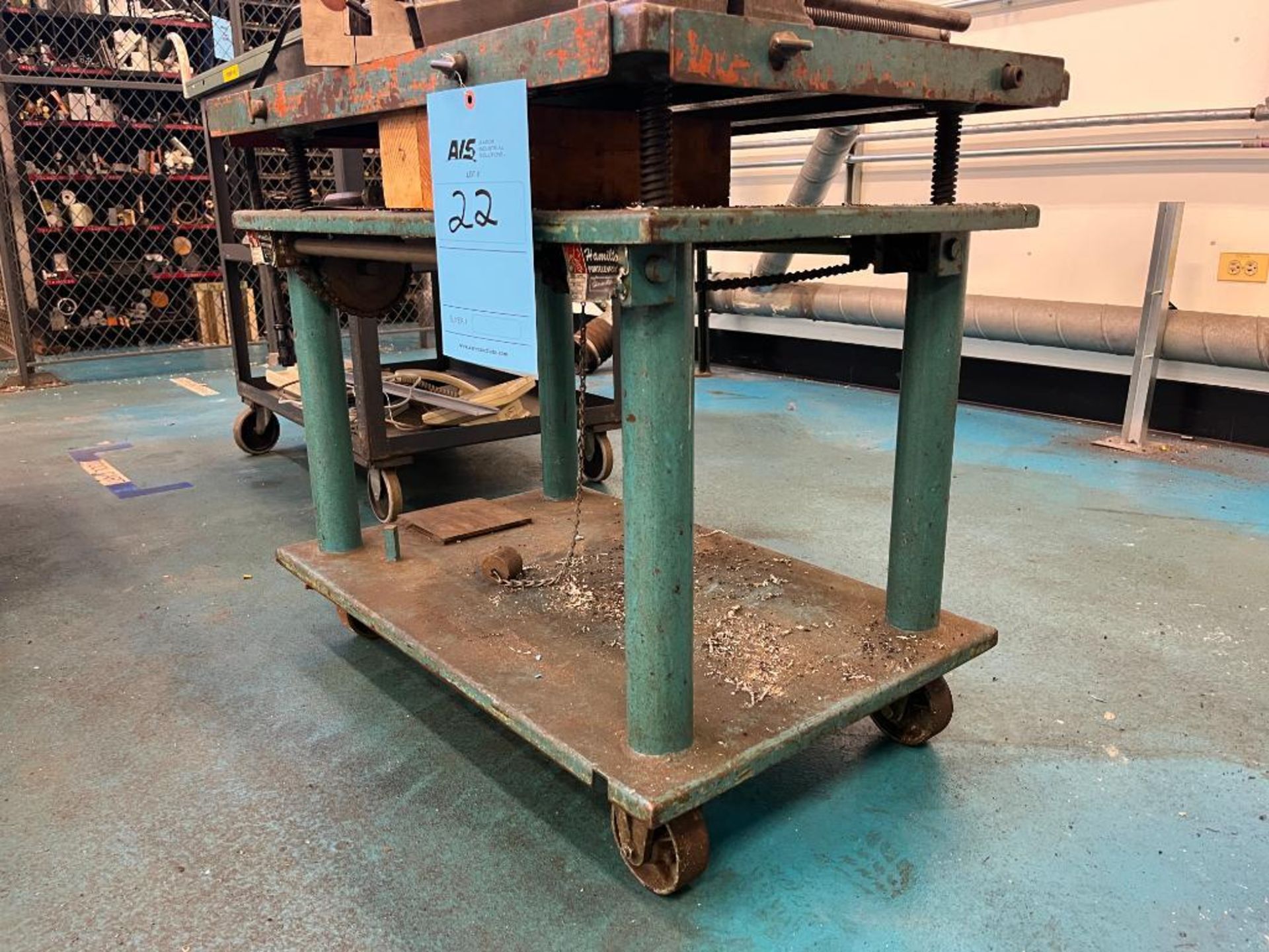 Die Lift Cart with Assorted Vices & Feeders - Image 7 of 7