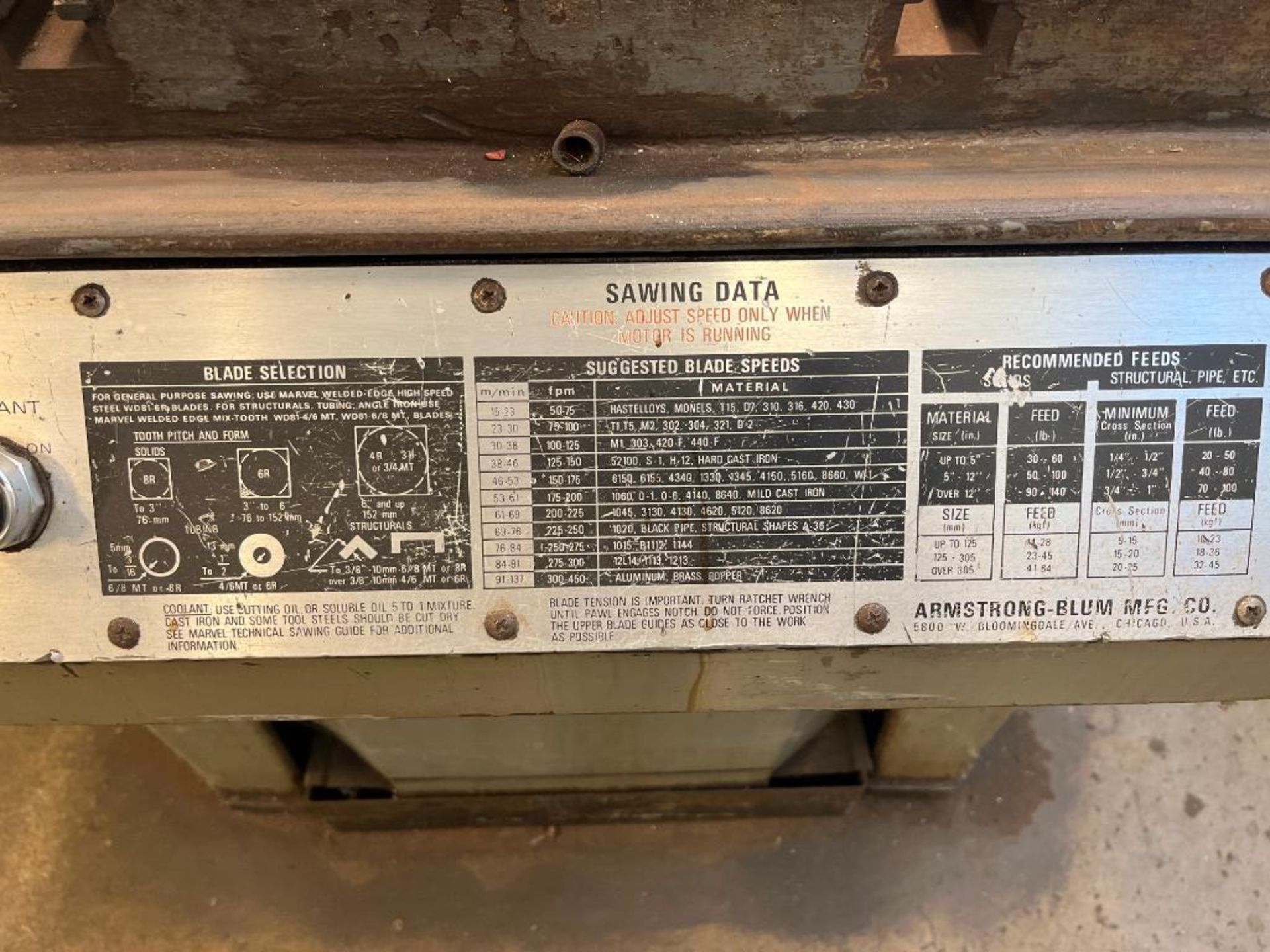 Marvel Series 8 Mark 1 Roll-in Band Saw S/N 820553 - Image 13 of 13
