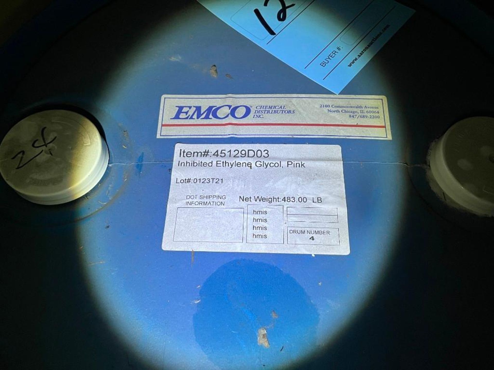 50 Gallons Inhibited Ethylene Glycol (Sealed Drum) - Image 2 of 3
