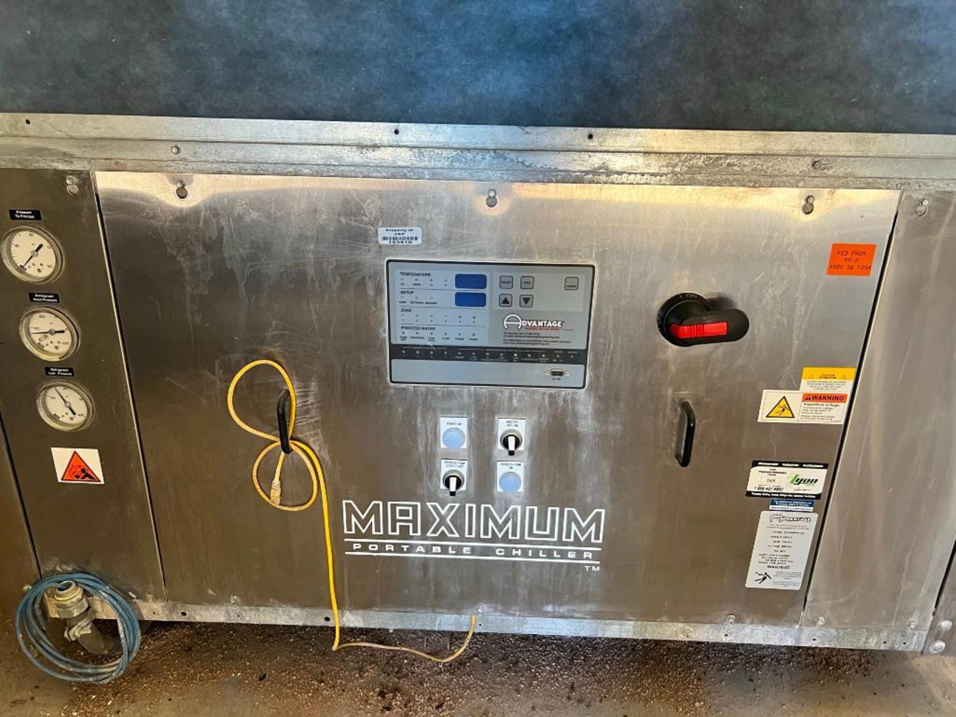 Advantage 30-Ton Maximum Series Portable Chiller Model M1-30AB-MZCD, S/N 153415 (2018), with Spare F - Image 4 of 8