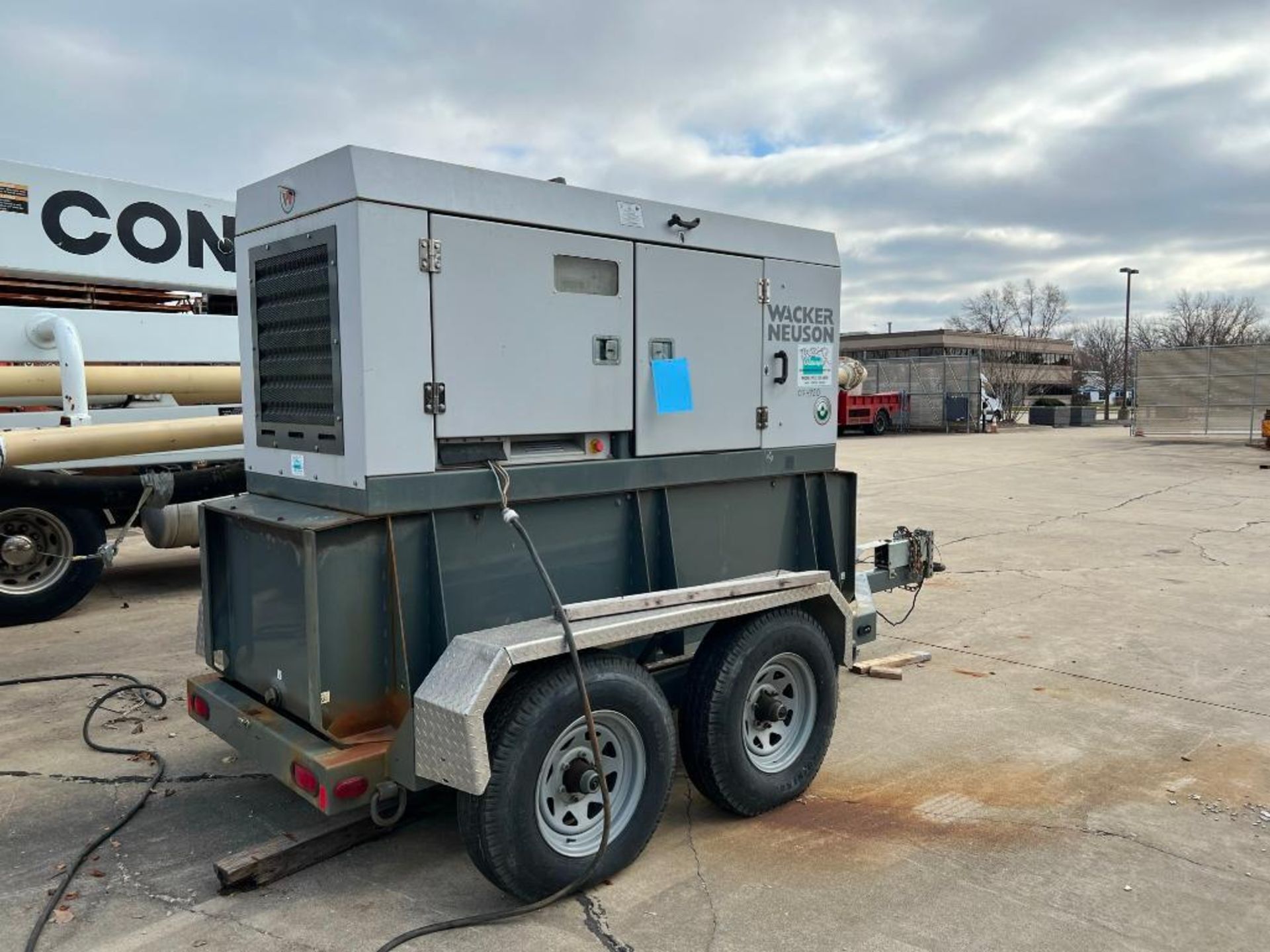 Wacker Neuson Trailer Mounted 72 KVA Generator Model G70 (2010) - Image 6 of 7