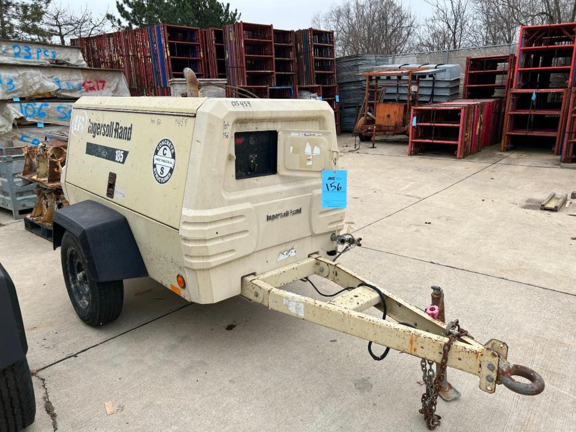 Ingersoll Rand Trailer Mounted Air Compressor Model 185