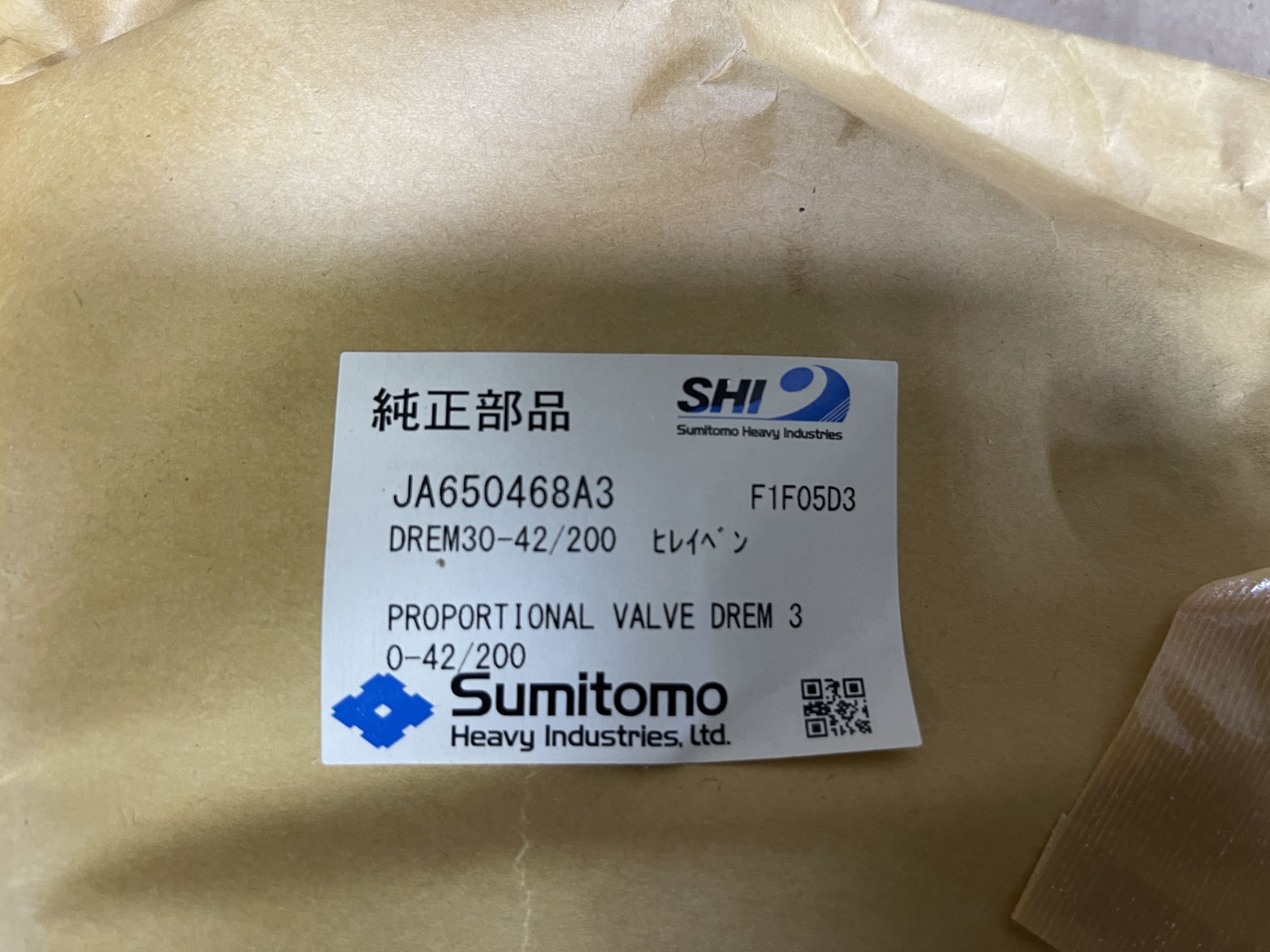 New Sumitomo Proportional Valve, DREM30-42/200 - Bild 4 aus 4