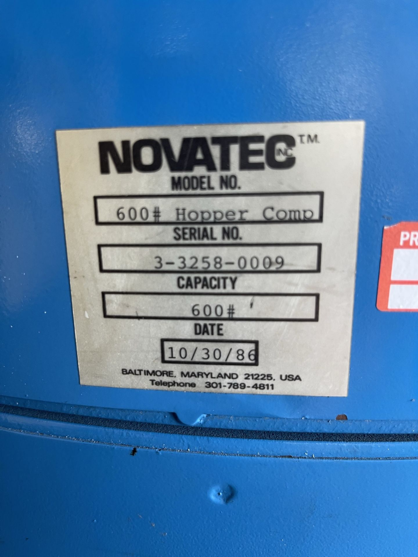 Novatec 150 CFM NPD-150 Hopper Dryer Combo - Image 3 of 3