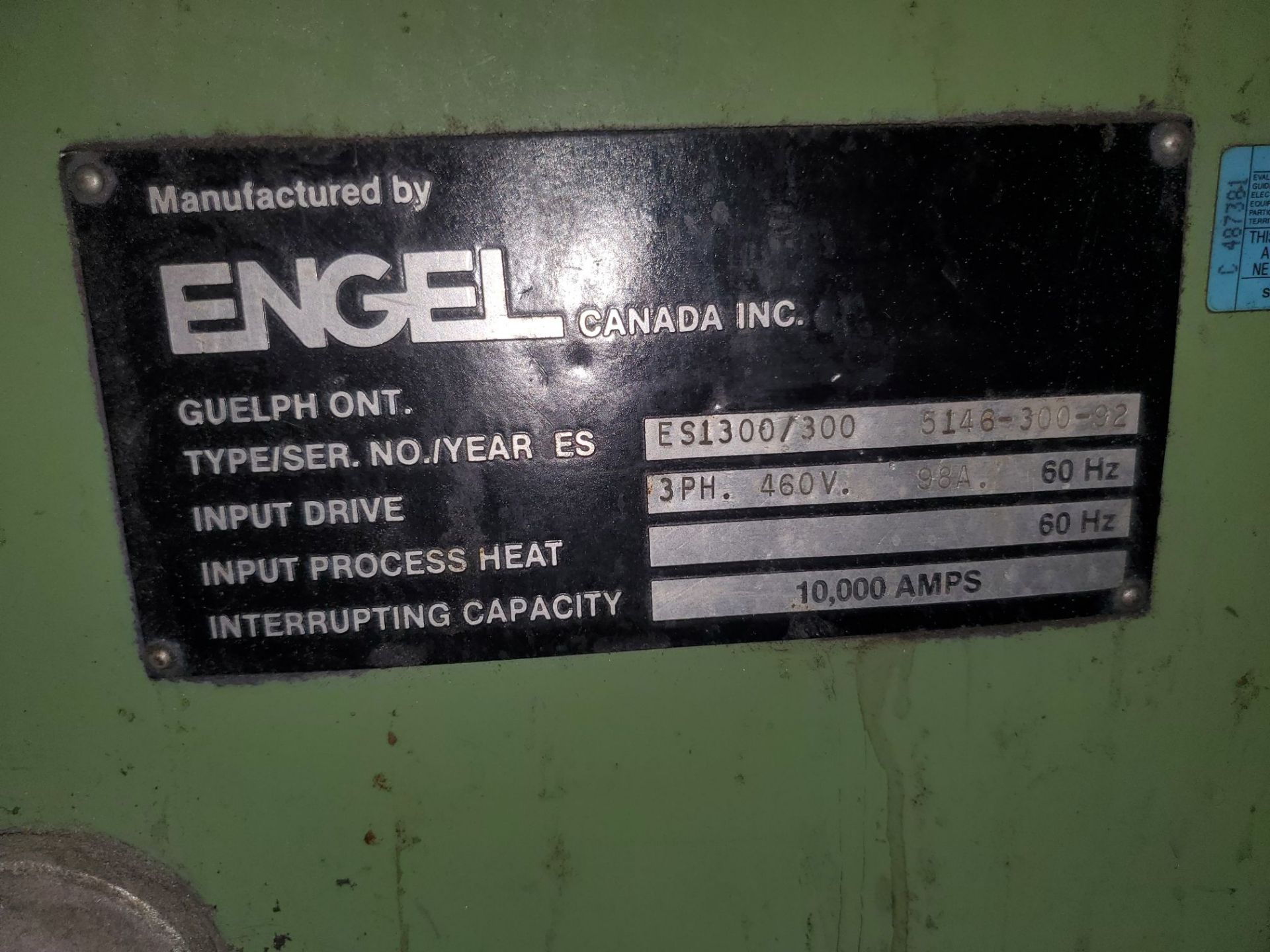 300 Ton, 23.86 oz. Engel Injection Molding Machine - Image 9 of 9