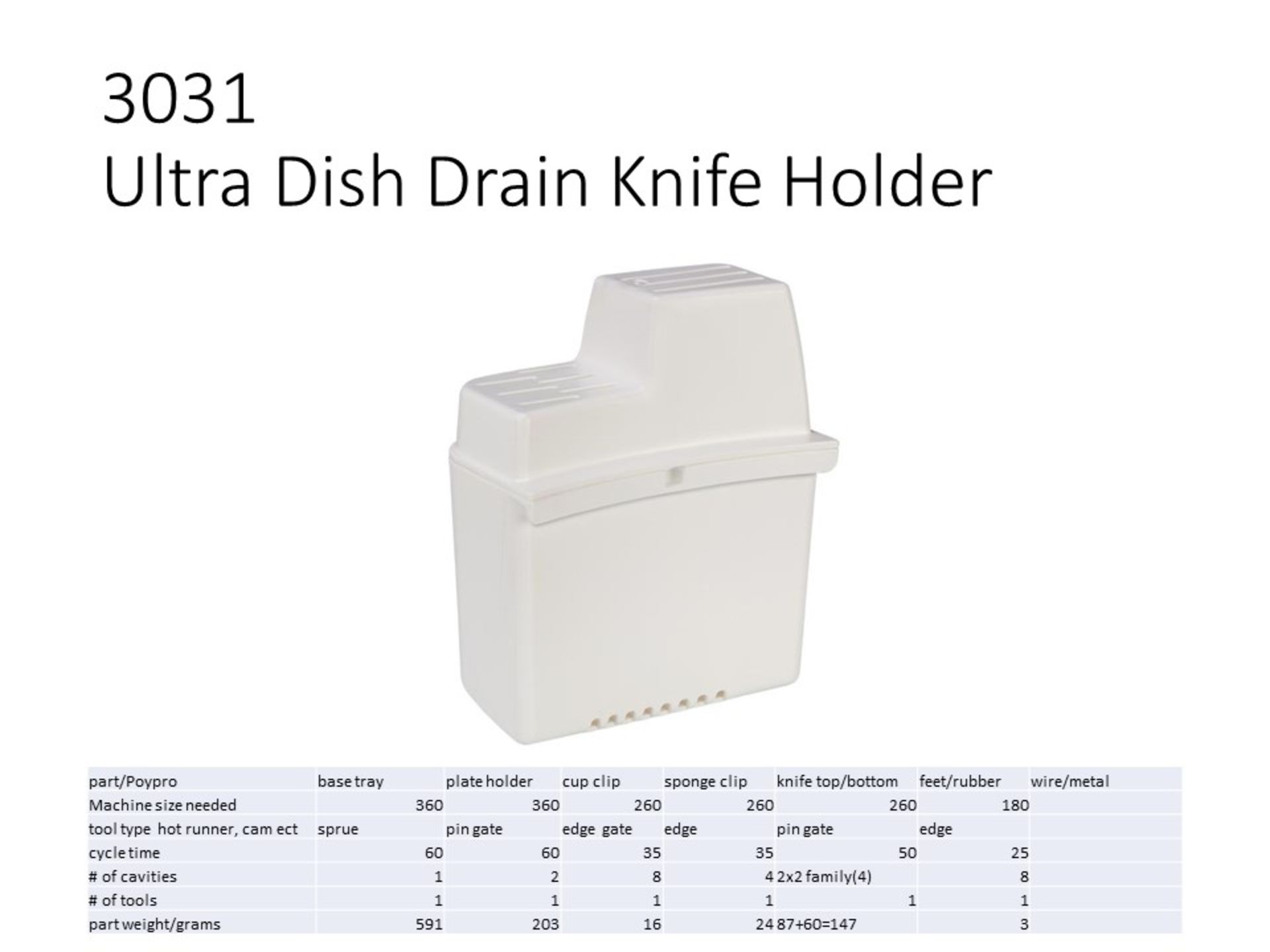 PLASTIC INJECTION MOLD - Ultra Drain Knife Holder