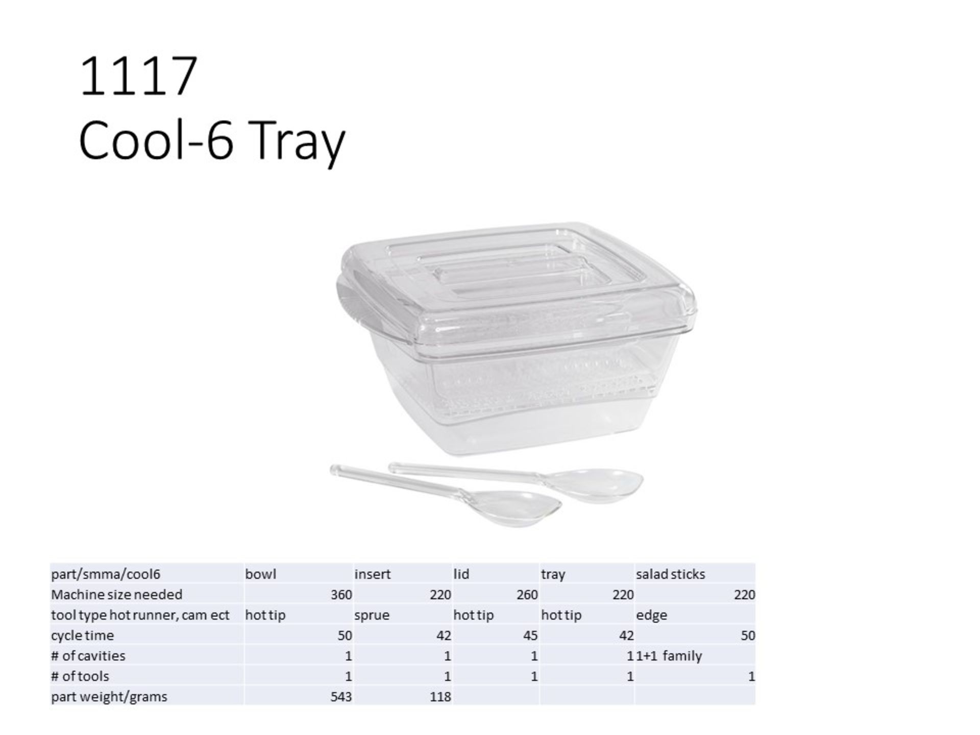 PLASTIC INJECTION MOLD - Cool 6 Tray