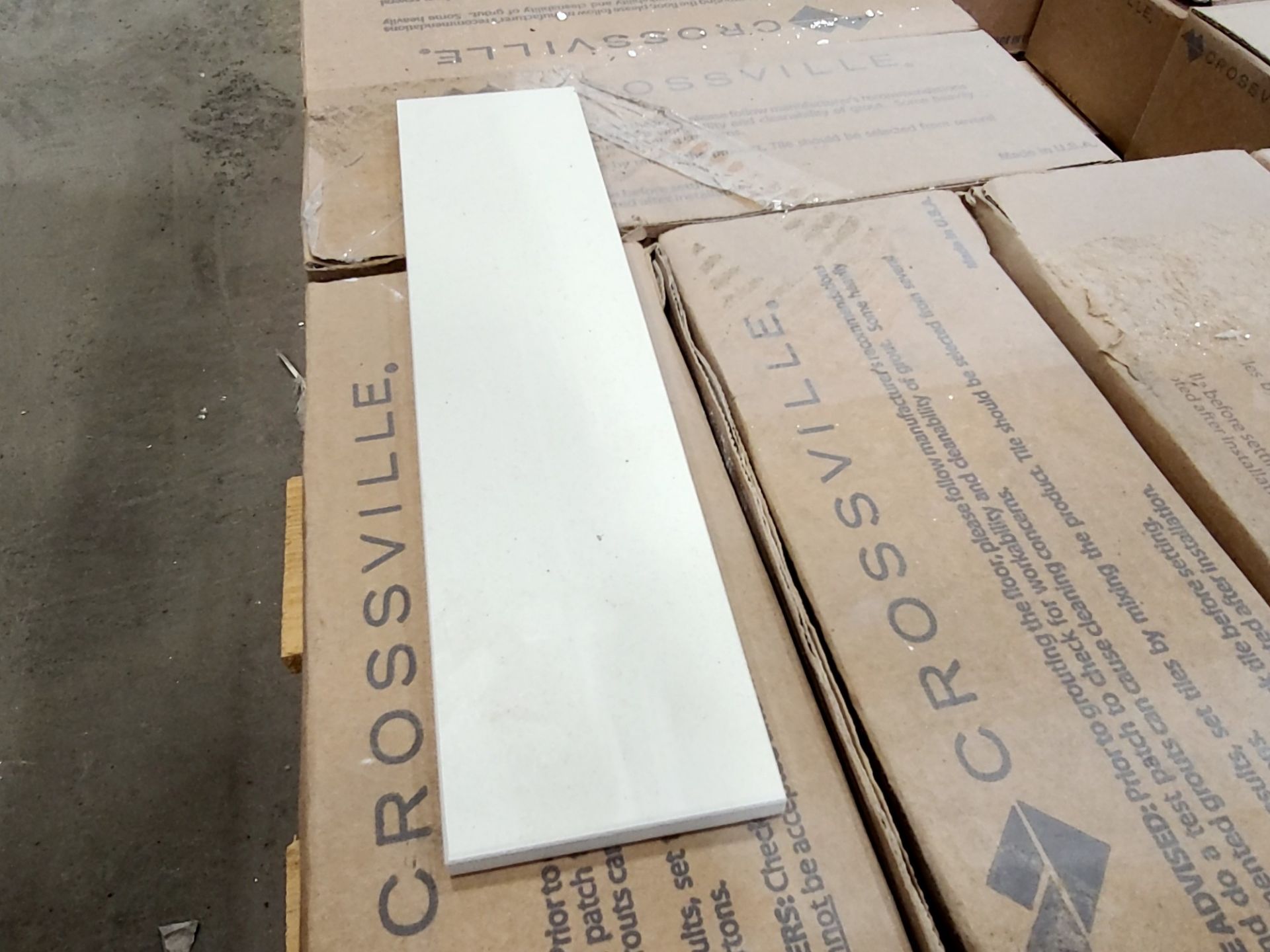 [sq ft] Crossville 11 3/4" x 3" Off-White Porcelain Tile