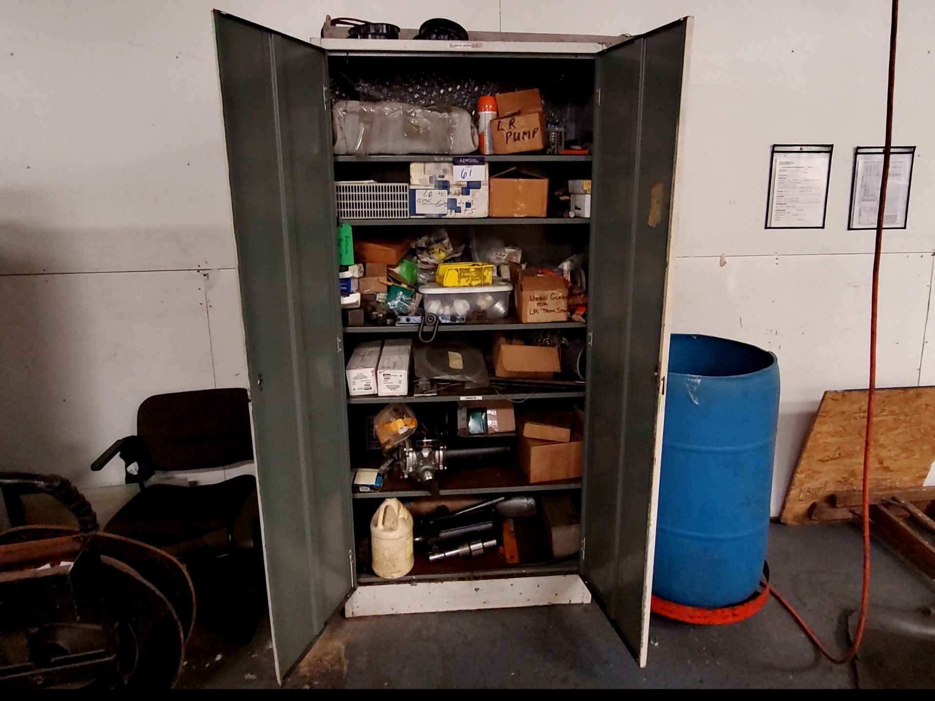 2-Door Steel Cabinet w/ Contents
