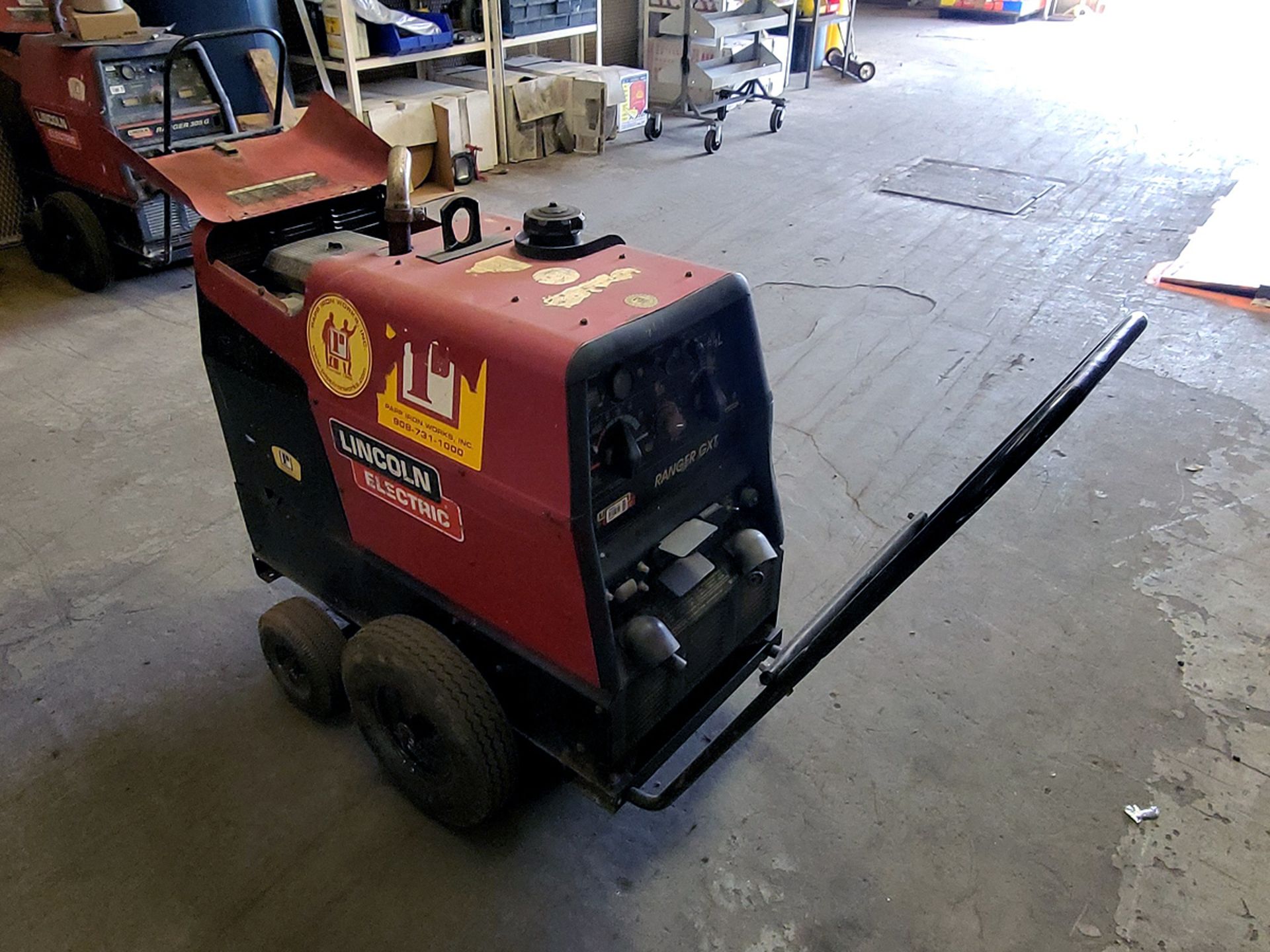 Lincoln Ranger GXT Engine Driven Welder Mounted on Portable Cart