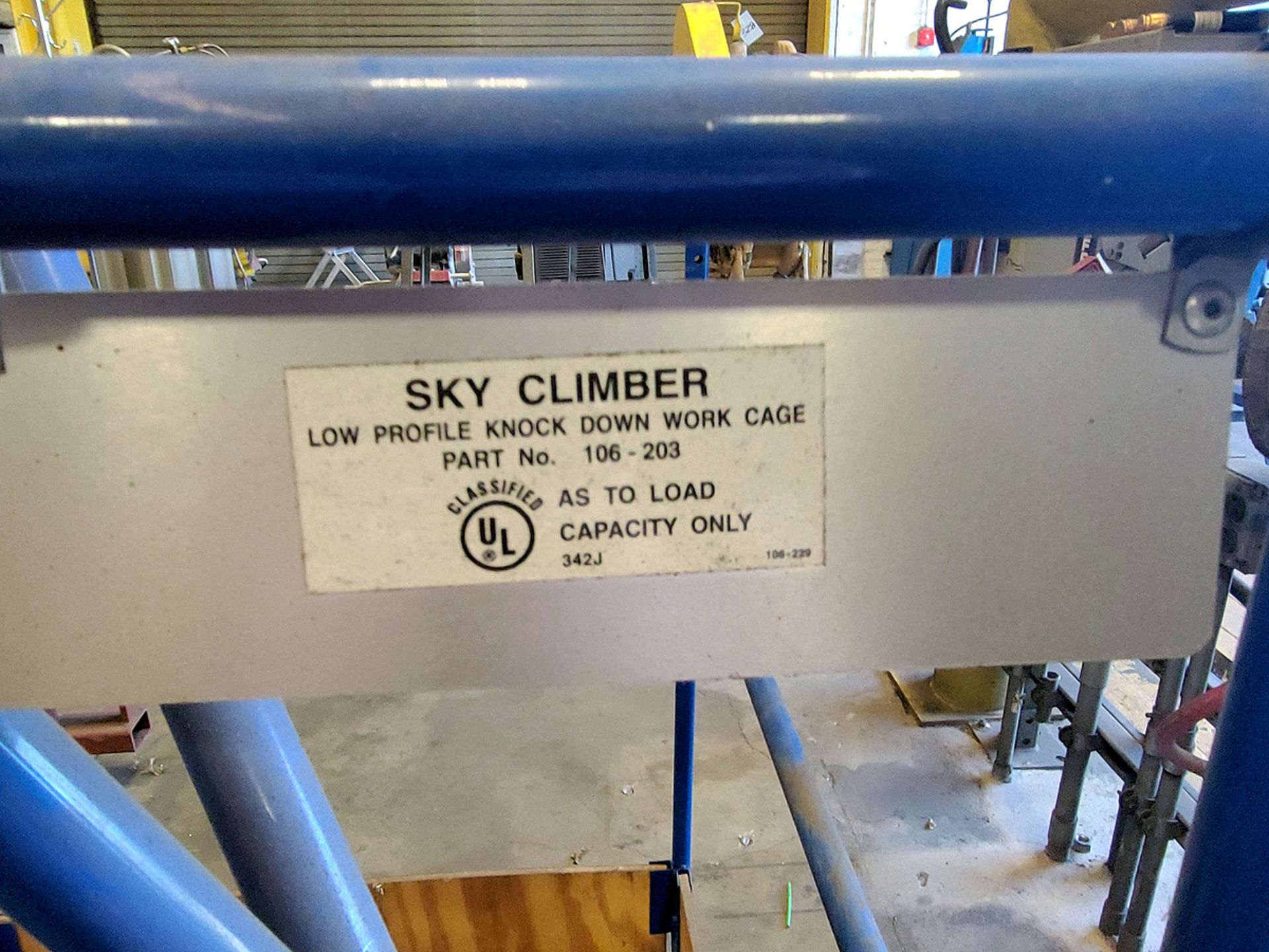 Sky Climber 1,000 Lbs. Capacity Knock Down Work Cage - Image 3 of 3