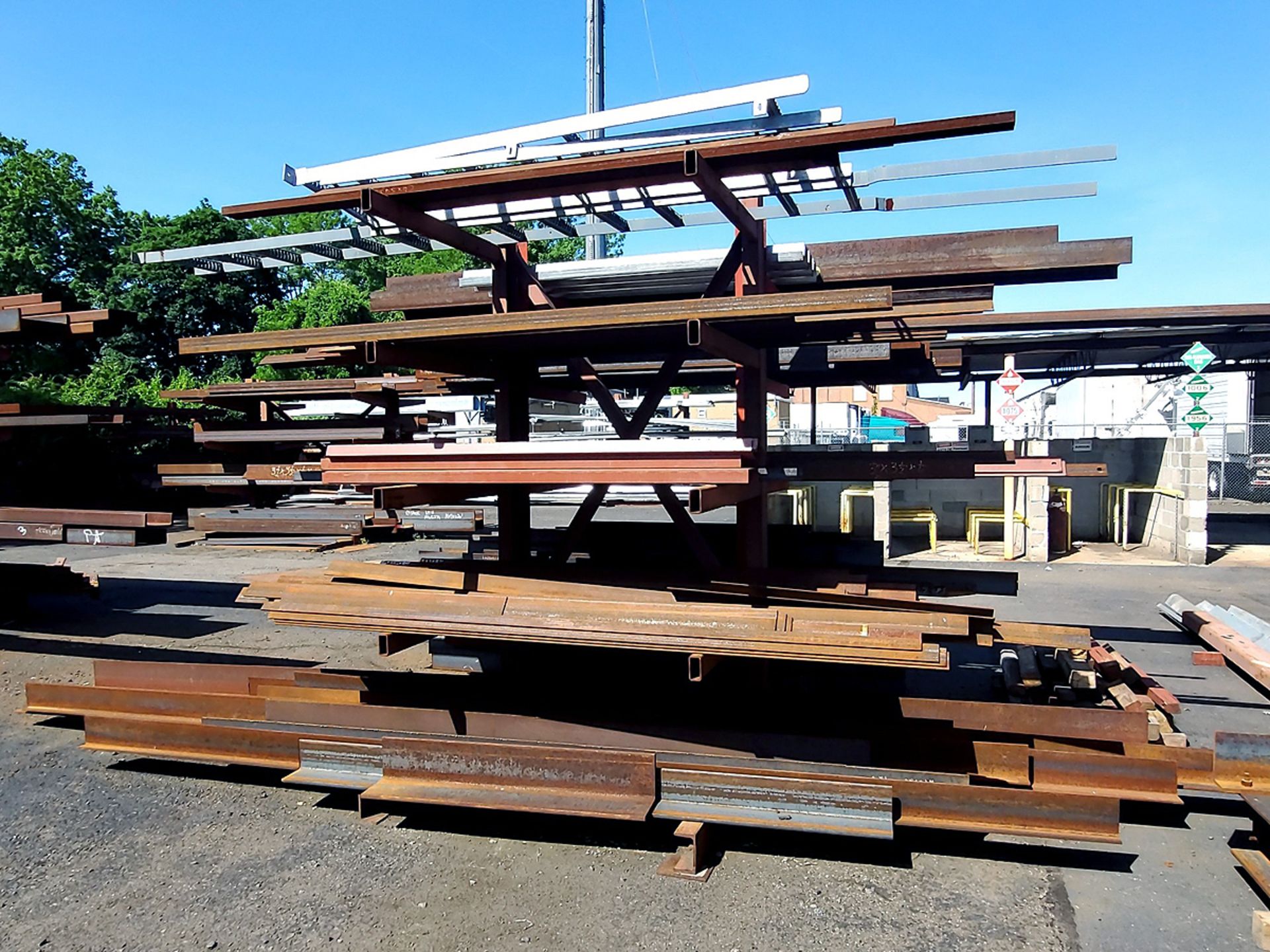 A Group of (2) Steel Cantilever Racks