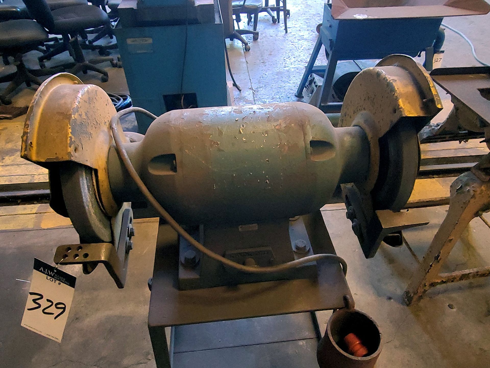Dual-End Bench Grinder on Stand - Image 3 of 3