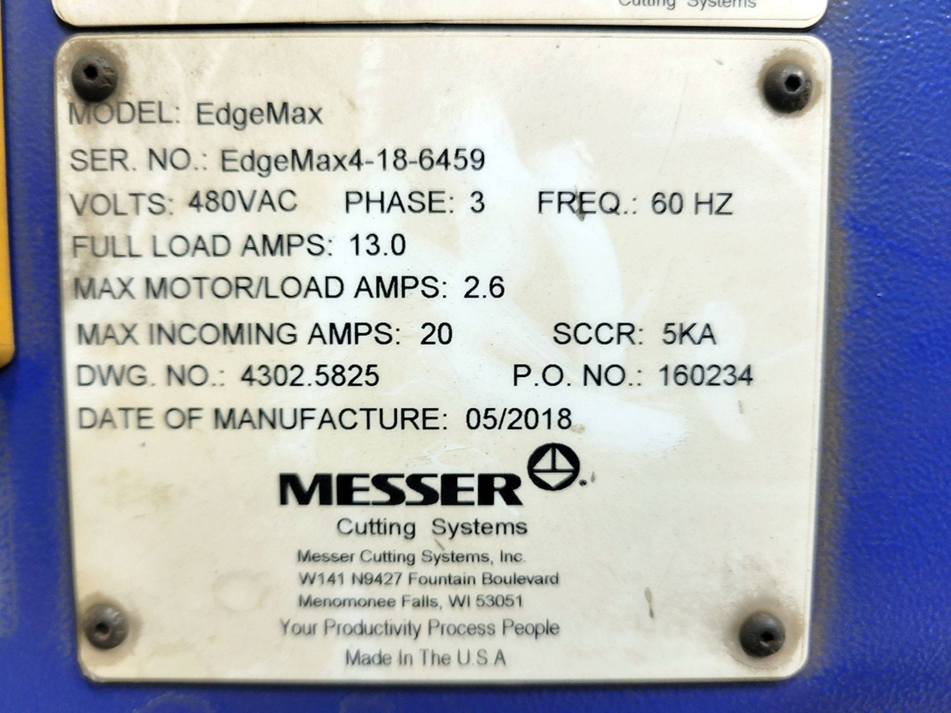 2018 Messer/Automated Layout Technology EdgeMax Lightning Rail - Image 11 of 14