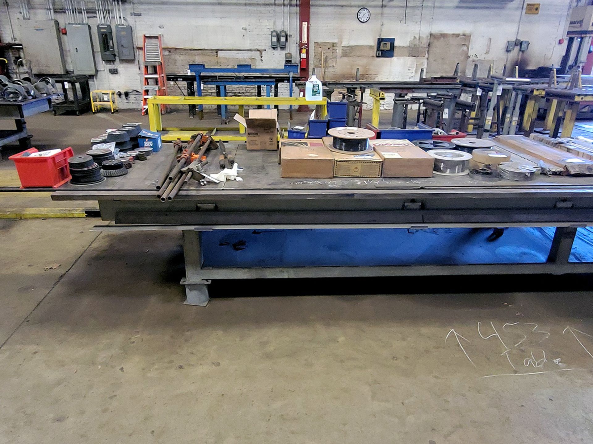 Custom Fabricated Steel Work Table - Image 2 of 3