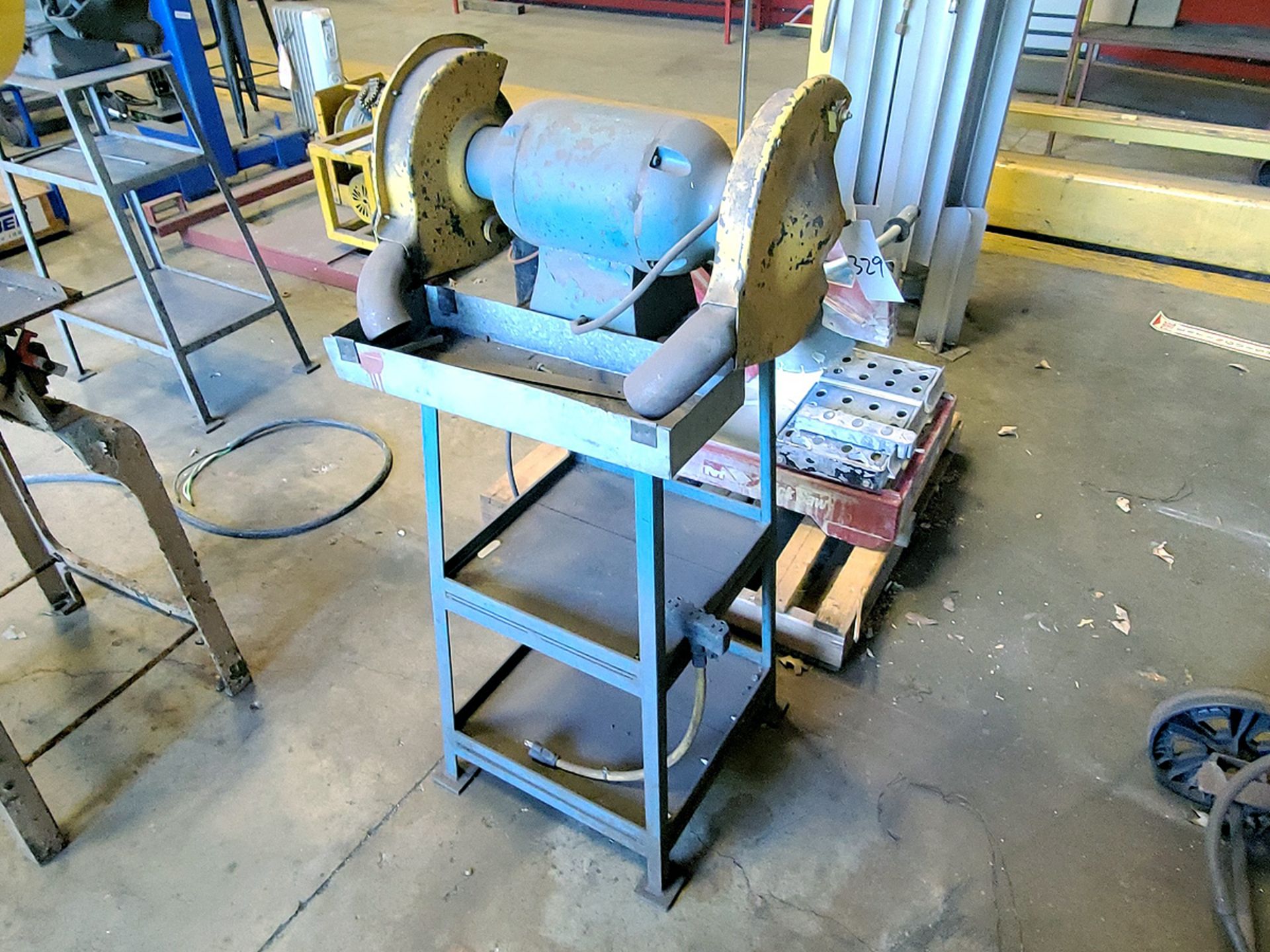 Dual-End Bench Grinder on Stand - Image 2 of 3