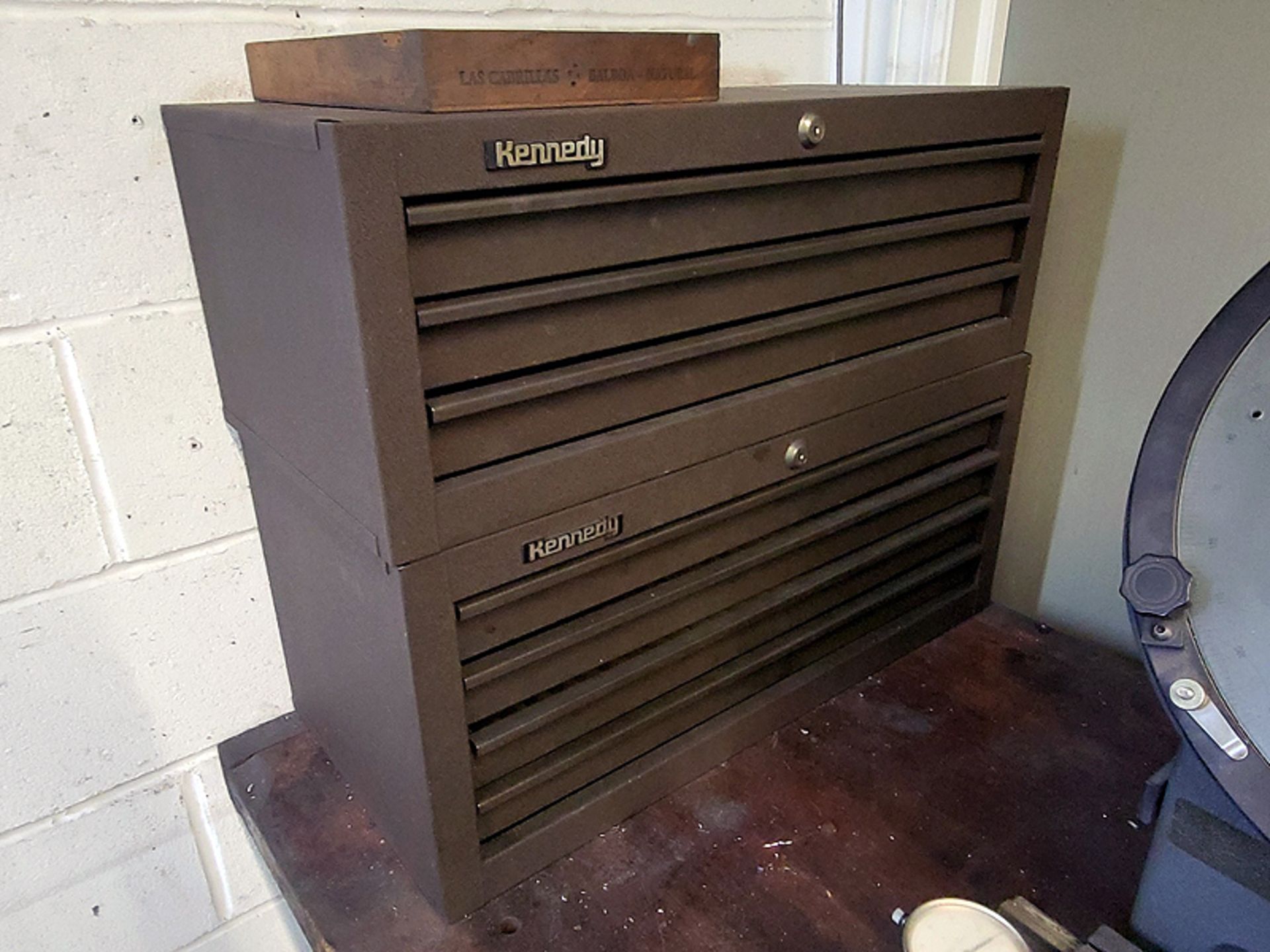 Kennedy 3 Drawer & Kennedy 4 Drawer Bit Chests Stacked w/ Contents