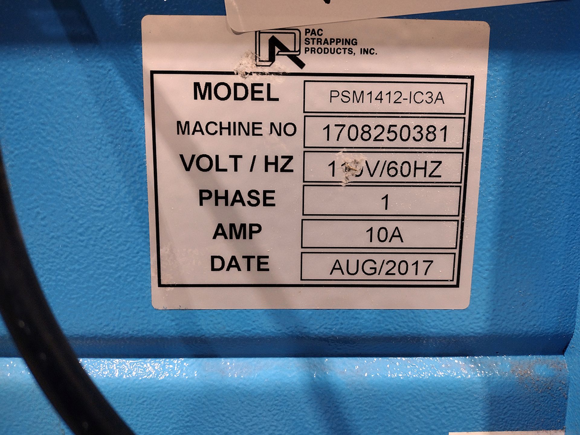 PAC Model PSM 1412-IC3A Tabletop Strapping Machine - Image 3 of 3