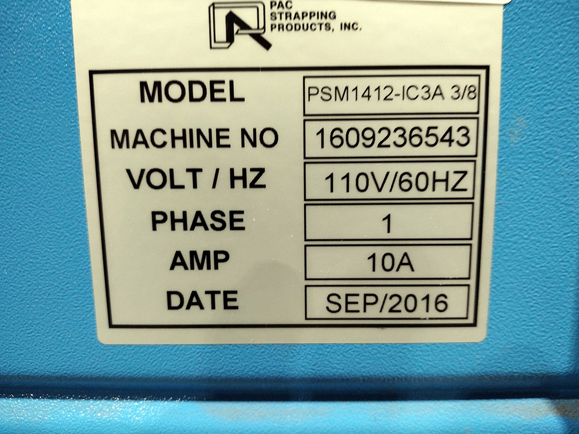 PAC Model PSM 1412-IC3A Tabletop Strapping Macine (non-operational) - Image 3 of 3