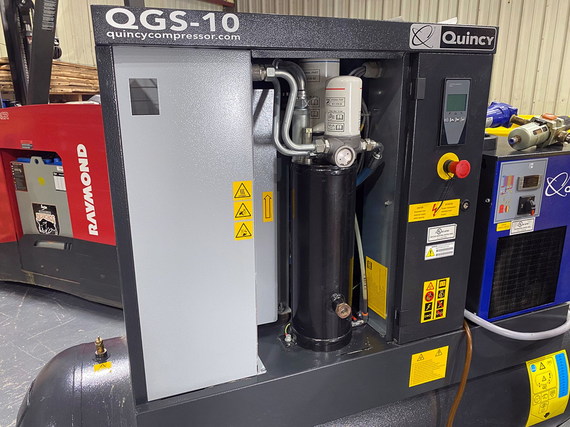 Quincy QGS10TM-3, 10 HP, Rotary Screw Air Compressor & Air Dryer - Image 6 of 8