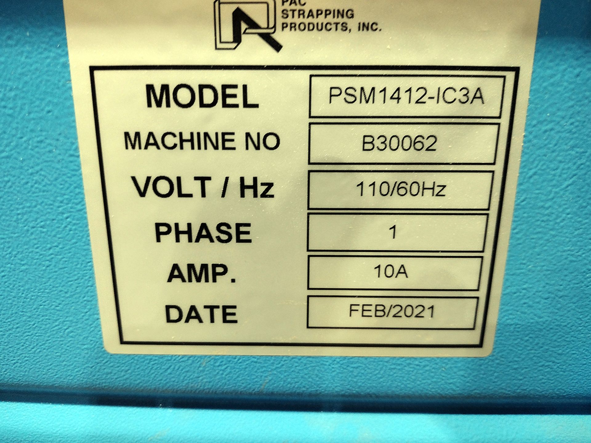 PAC Model PSM 1412-IC3A Tabletop Strapping Machine - Image 5 of 5