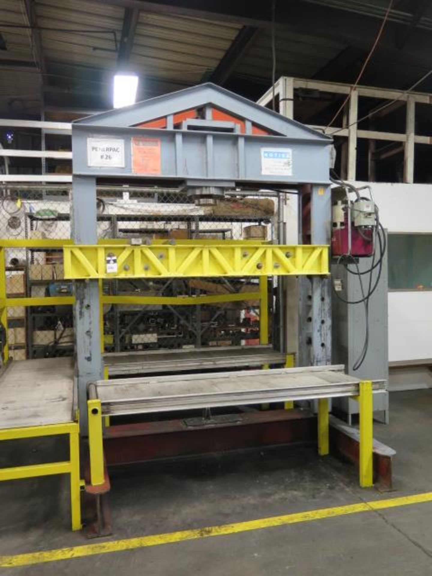 Large Electric Hydraulic H-Frame Press (SOLD AS-IS - NO WARRANTY)