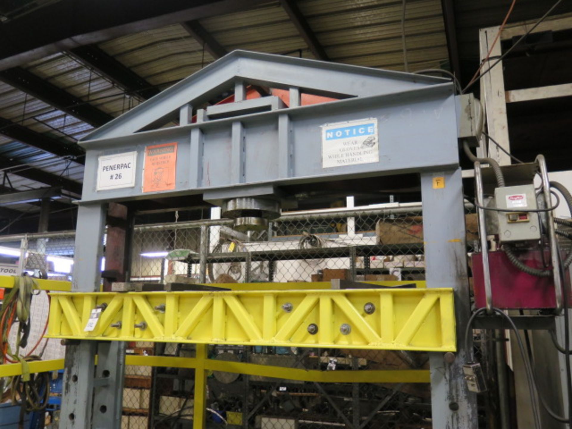 Large Electric Hydraulic H-Frame Press (SOLD AS-IS - NO WARRANTY) - Image 3 of 10