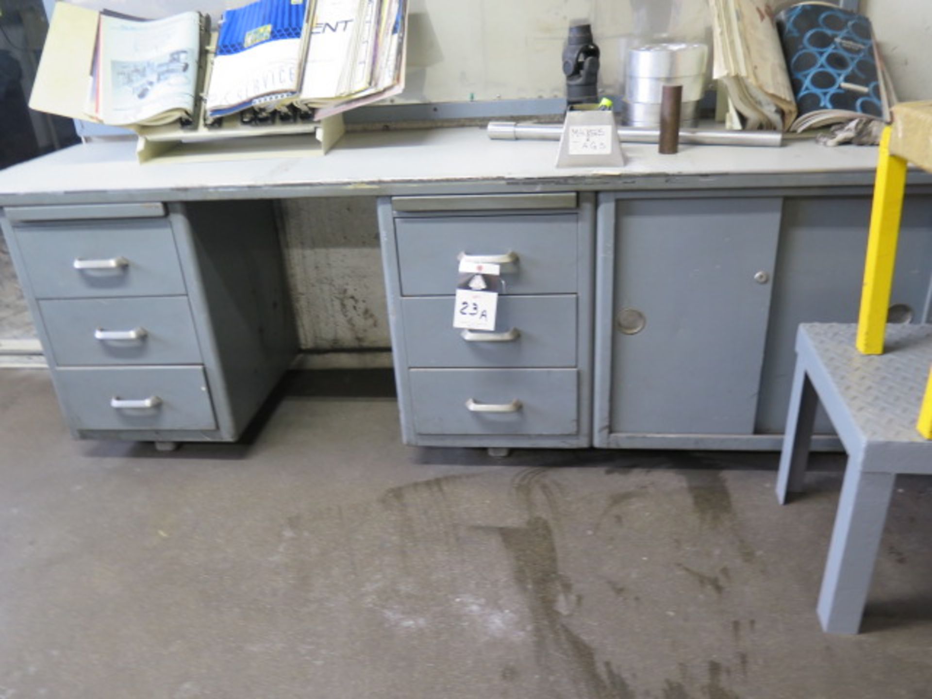 Conference Table, Credenza and Cart (SOLD AS-IS - NO WARRANTY)