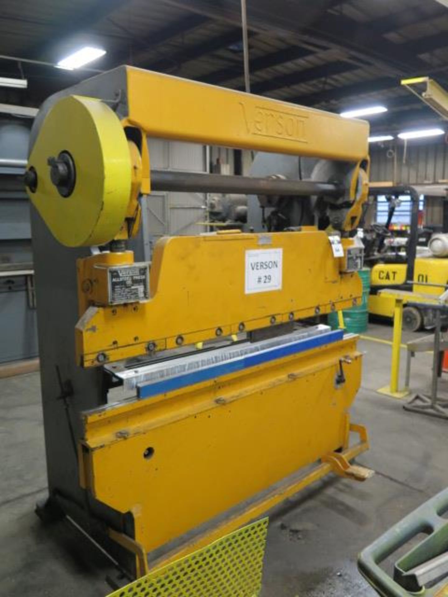 Version 45 Ton x 78” Press Brake w/ Manual Back Gage, 2 ½” Stroke, 3” Adjust, SOLD AS IS - Image 3 of 11