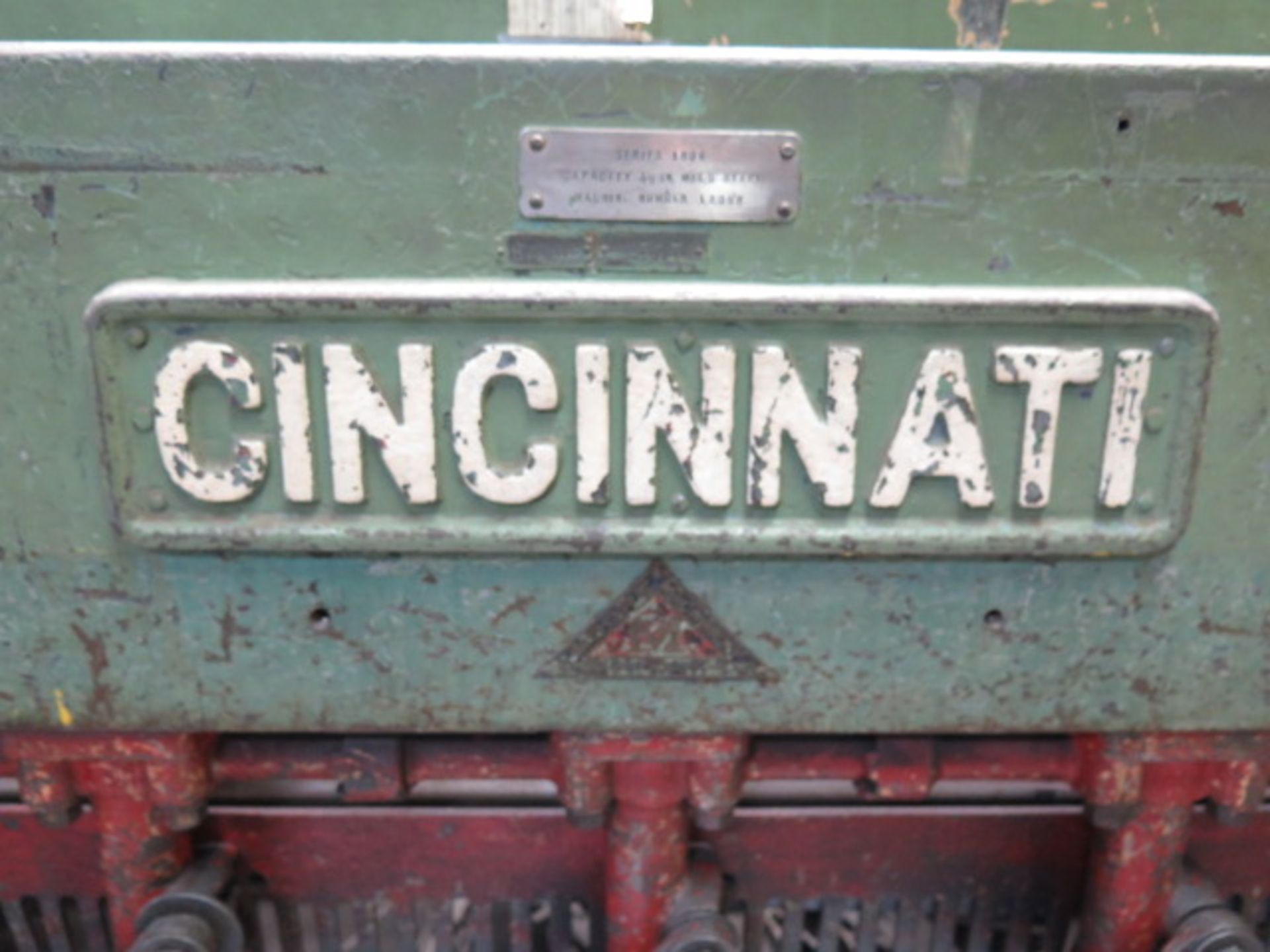 Cincinnati mdl. 1806 3/8" x 6' Cap Power Shear s/n 12058 w/ Power Back Gage, 80" Sq Arm, SOLD AS IS - Image 3 of 15