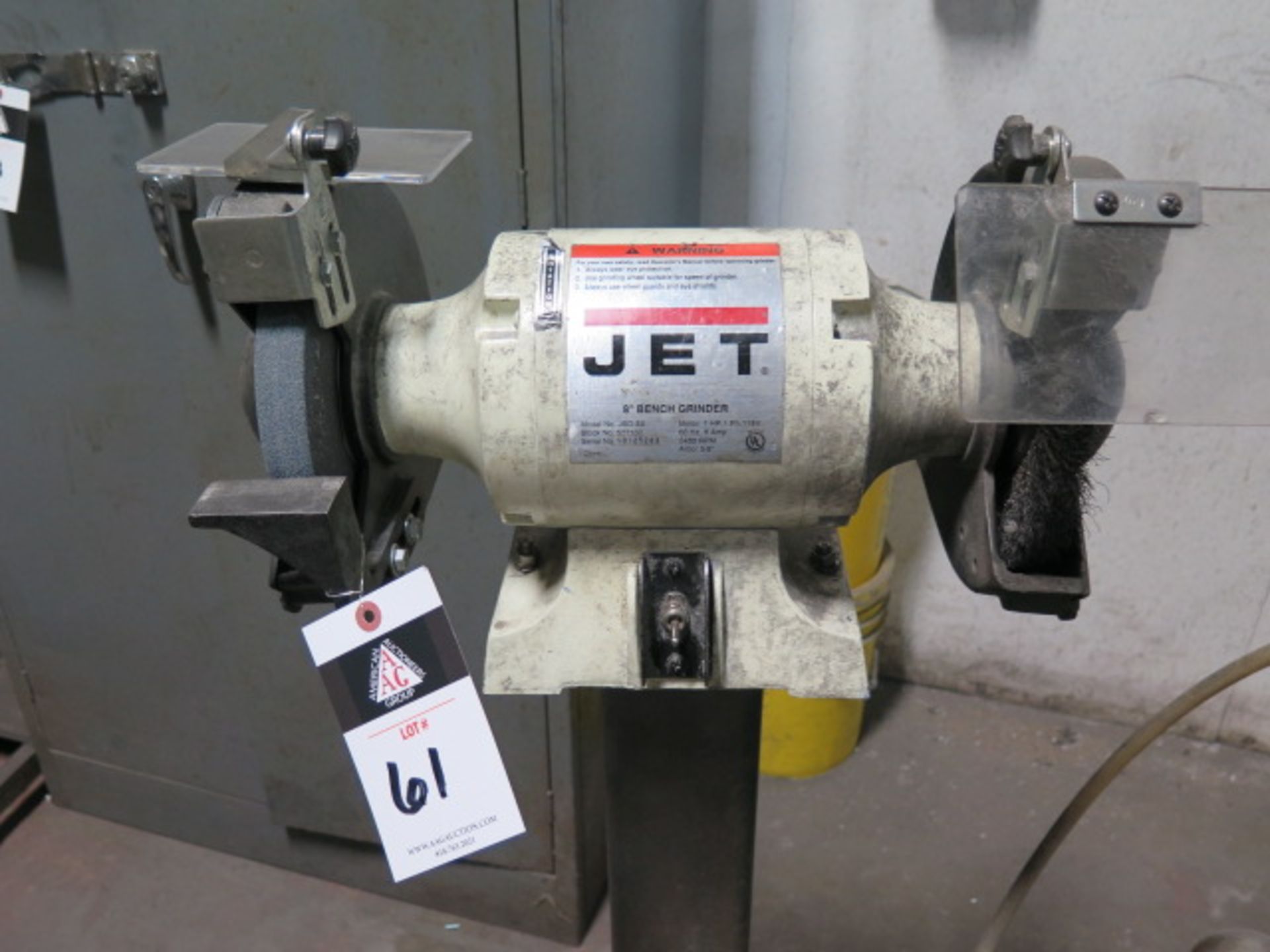 Jet 8" Pedestal Grinder (SOLD AS-IS - NO WARRANTY) - Image 2 of 5