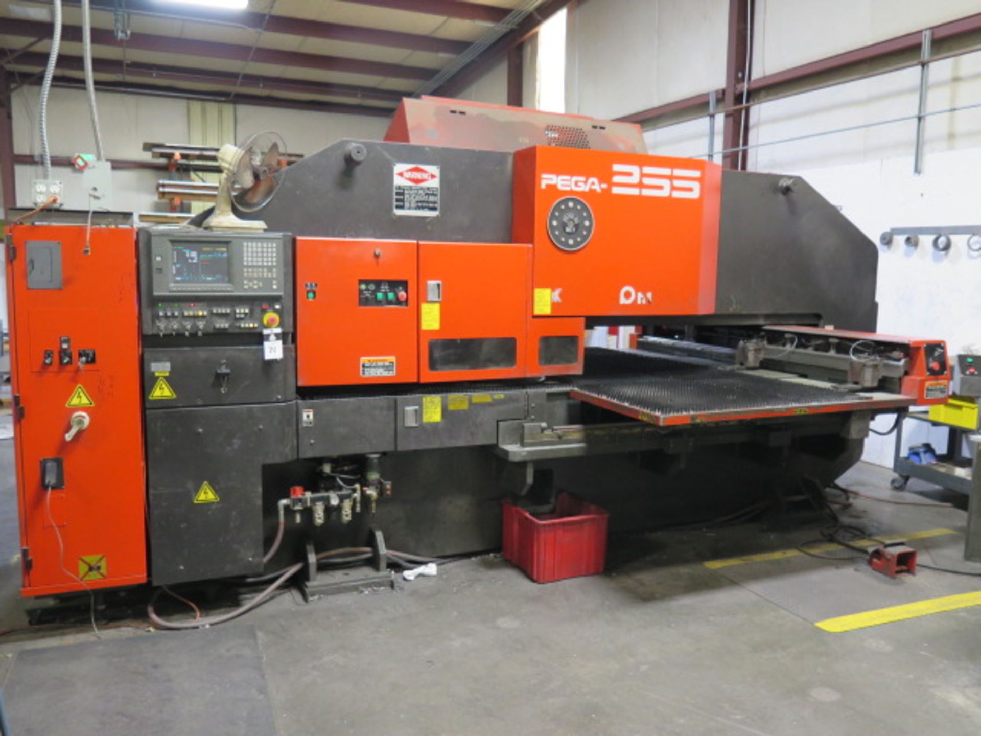 2002 Amada PEGA-255 mdl. PEGA 205050 20 Ton 31-Stat CNC Turret Punch Press s/n AP255002, SOLD AS IS