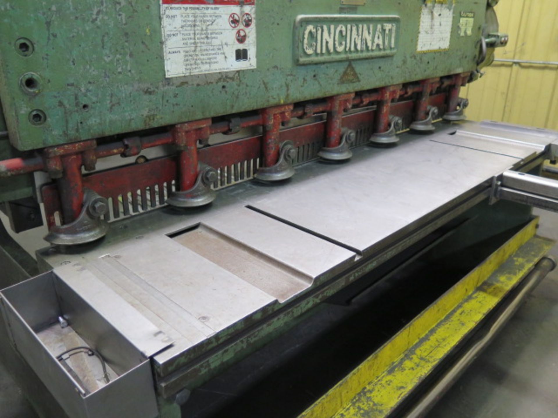 Cincinnati mdl. 1806 3/8" x 6' Cap Power Shear s/n 12058 w/ Power Back Gage, 80" Sq Arm, SOLD AS IS - Image 4 of 15