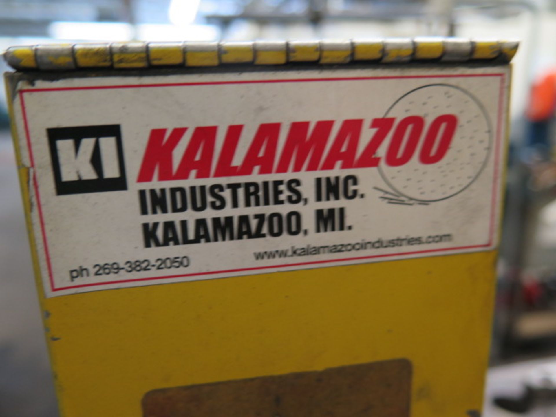 Kalamazoo 1" Belt Sander. 50-Taper Tooling Block and 24" x 36" x 1 1/4" Steel Table (SOLD AS-IS - NO - Image 4 of 8