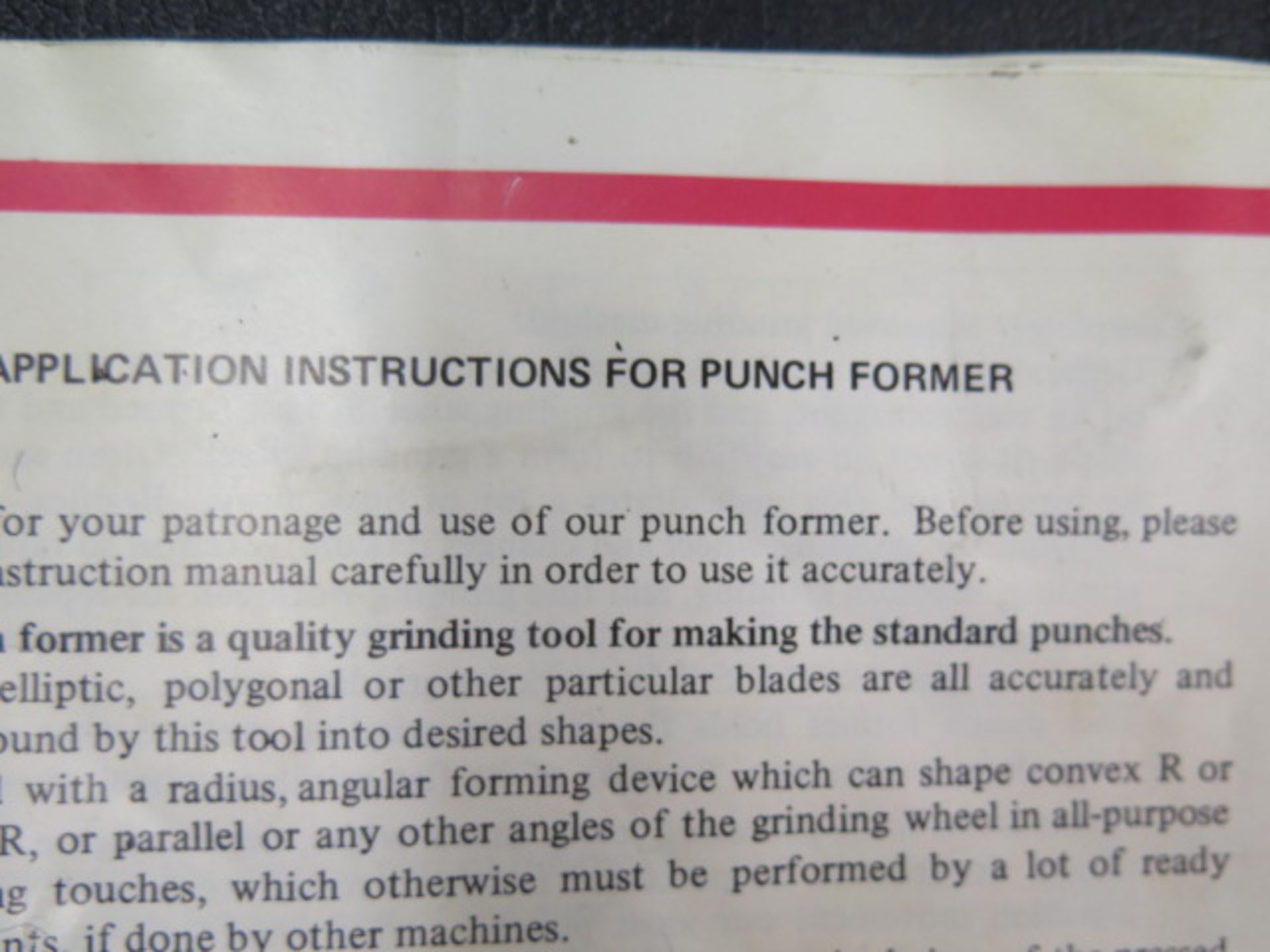Precision Rotary Punch Former (SOLD AS-IS - NO WARRANTY) - Image 6 of 6