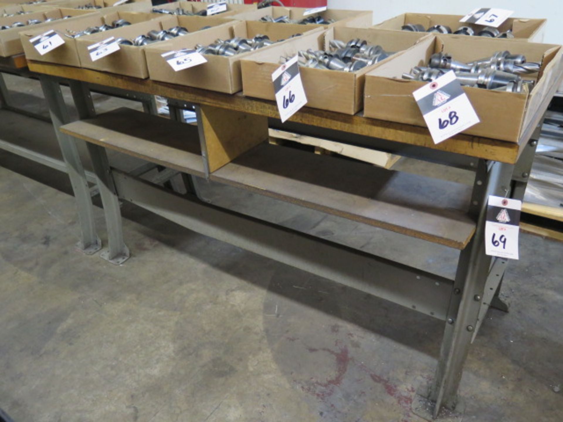28" x 60" Maple-Top Work Benches (2) (SOLD AS-IS - NO WARRANTY)