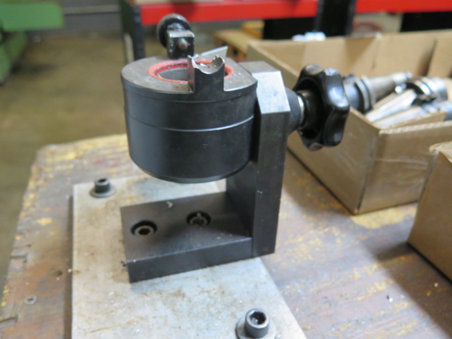 40-Taper Tooling Block and (2) Work Benches (SOLD AS-IS - NO WARRANTY)