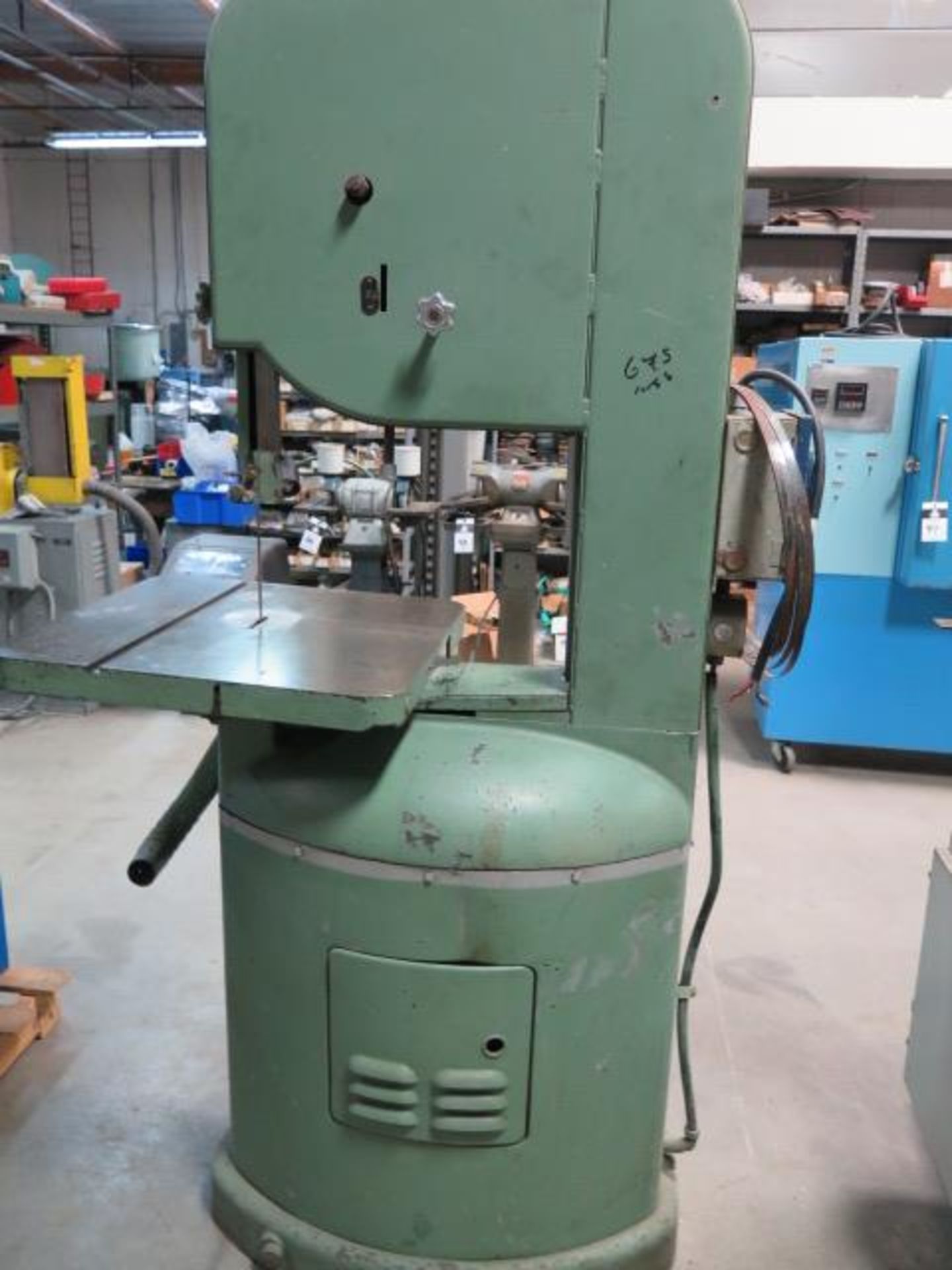 Yates-American 19 1/2" Vertical Band Saw w/ 23 1/2" x 23 1/2" Table (SOLD AS-IS - NO WARRANTY) - Image 7 of 7