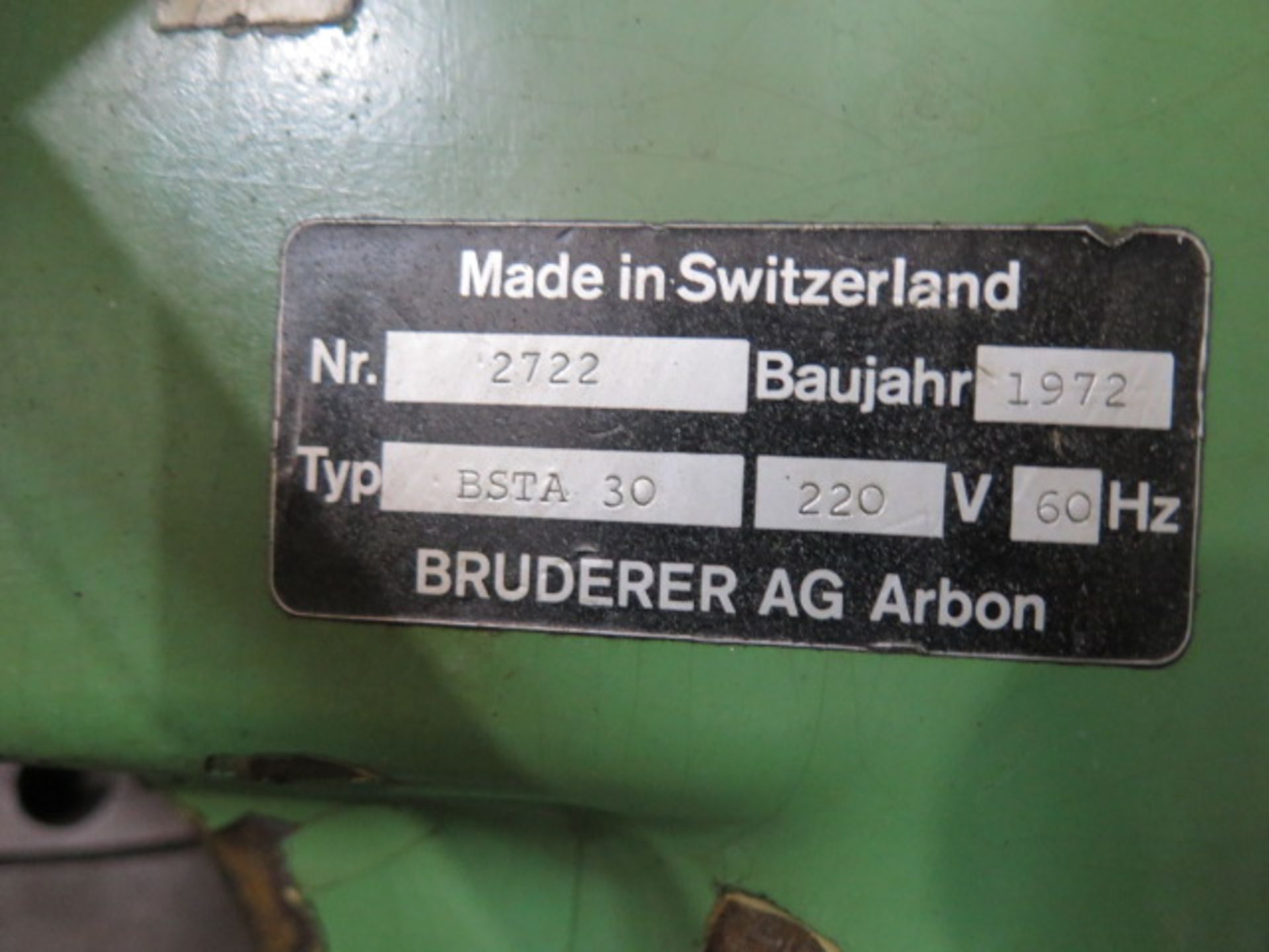 Bruderer BSTA-30 High Speed Stamping Machine s/n 2722 w/ Bruderer Controls, SOLD AS IS - Image 13 of 13