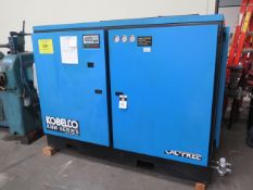 Kobelco KNW 1-G/H 200Hp Rotary Screw Air Compressor s/n 96G0582 w/ Kobelco Digital Controls (SOLD